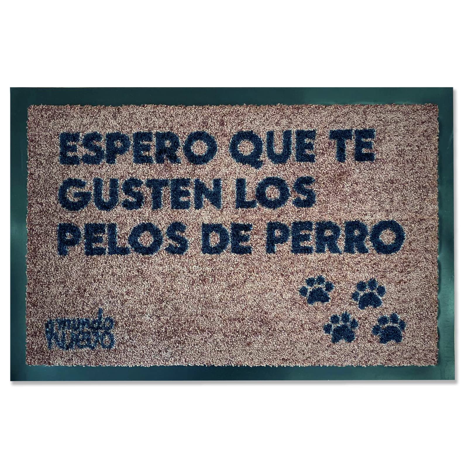 mundohuevo Felpudo Original | Espero Que te gusten los pelos de Perro | Regalo Amantes Perros | Material Sintético | 60x40 cm | Regalo Hogar Navidad
