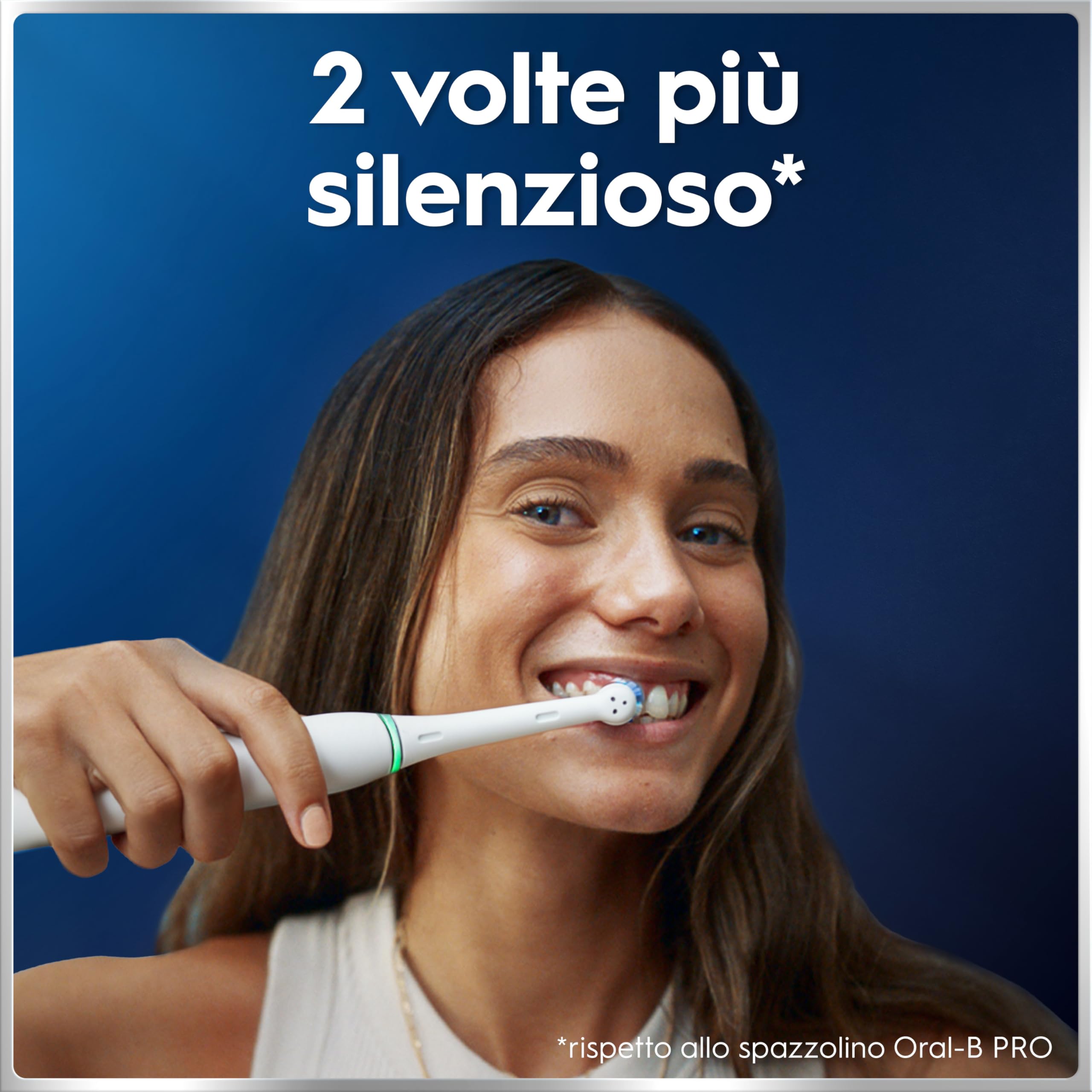 Oral-B Spazzolino Elettrico Ricaricabile iO 6N, Sensore di Pressione, Display Interattivo, Intelligenza Artificiale, 2 Testine, 1 Spazzolino, 1 Custodia da Viaggio, Bianco, Idea Regalo