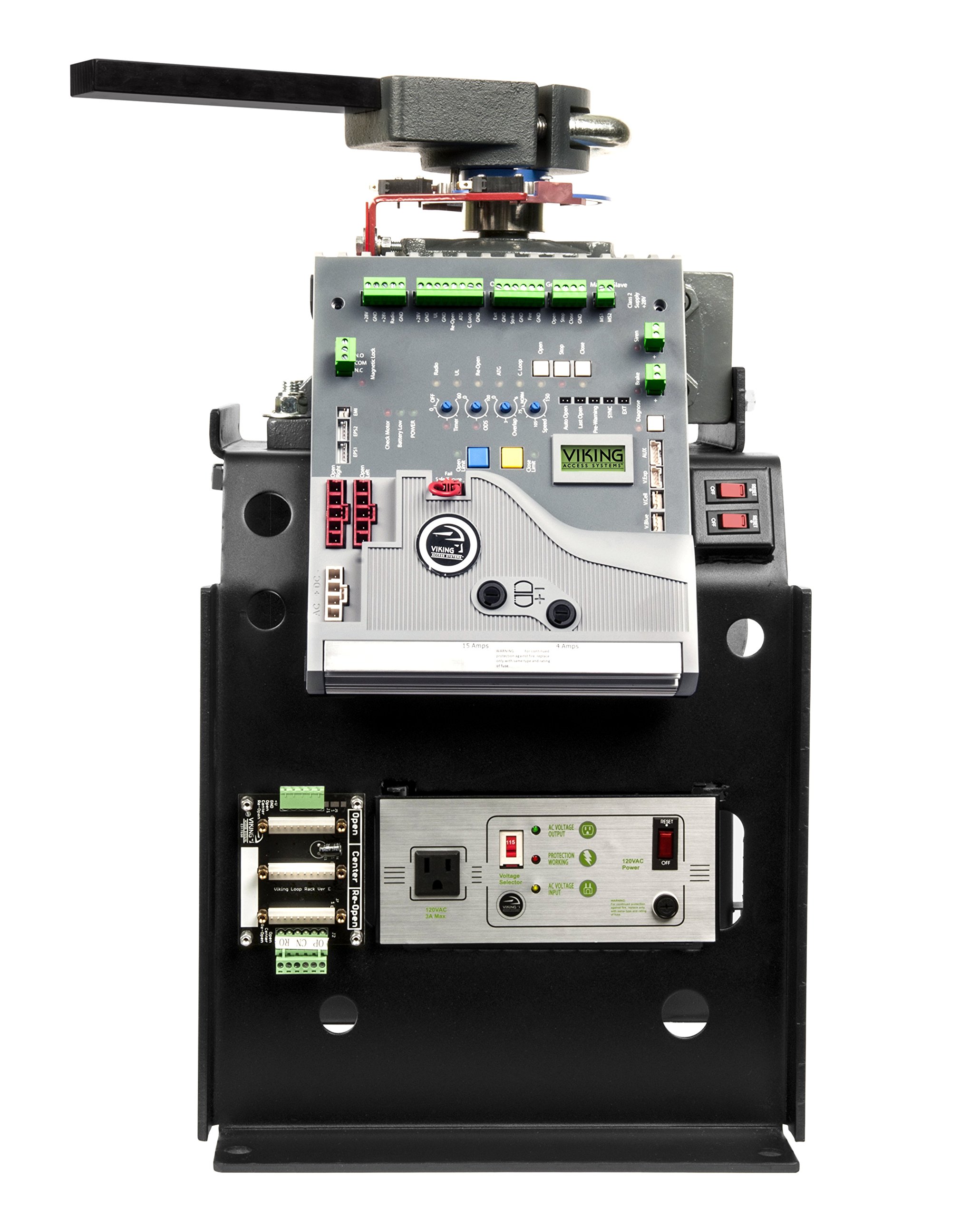 Viking F1 Gate Opener Heavy Duty Residential Gate Operator with Battery Back