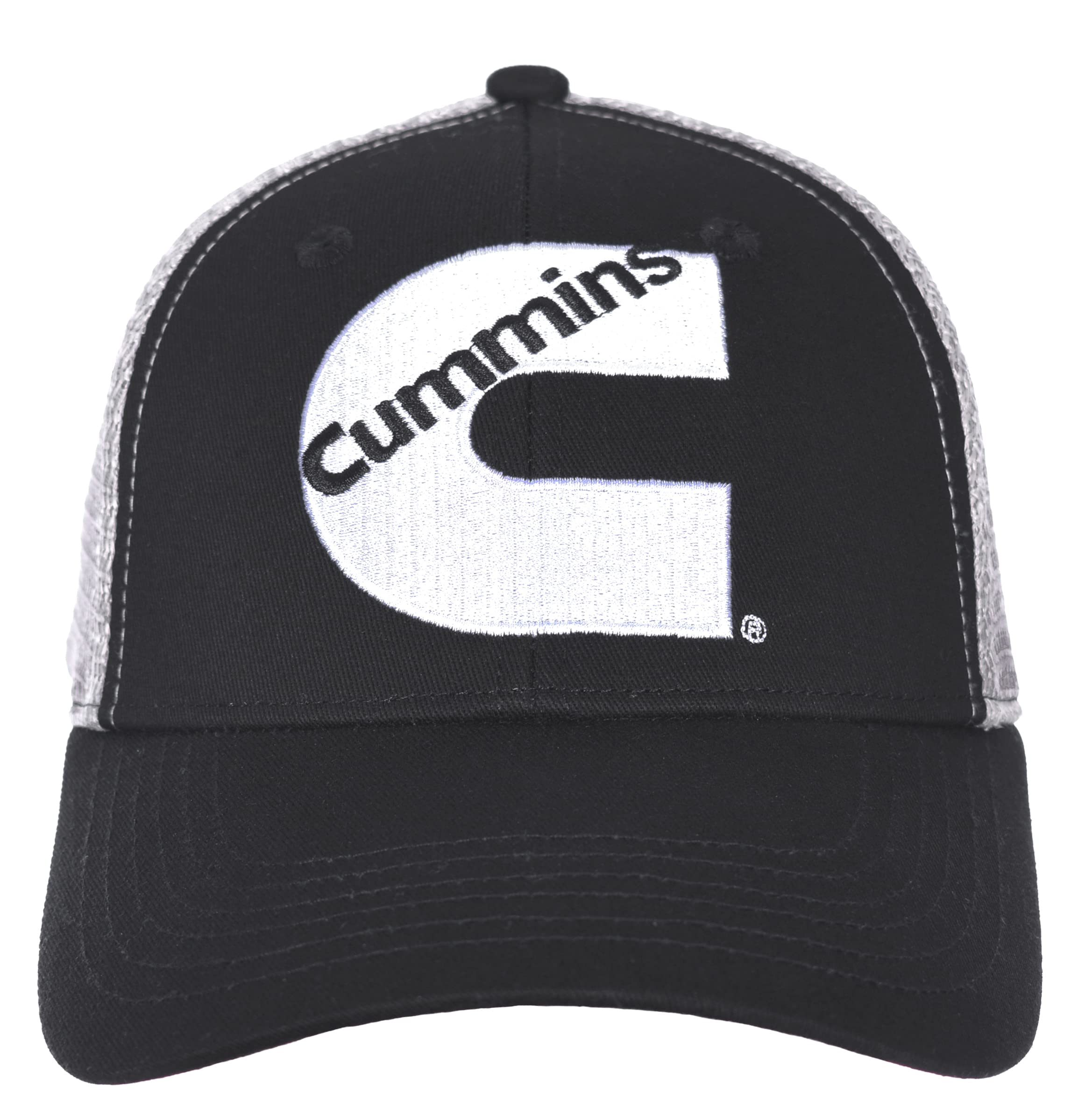 JH Design Group Men's Cummins Logo Cap Adjustable Black & Gray Hat