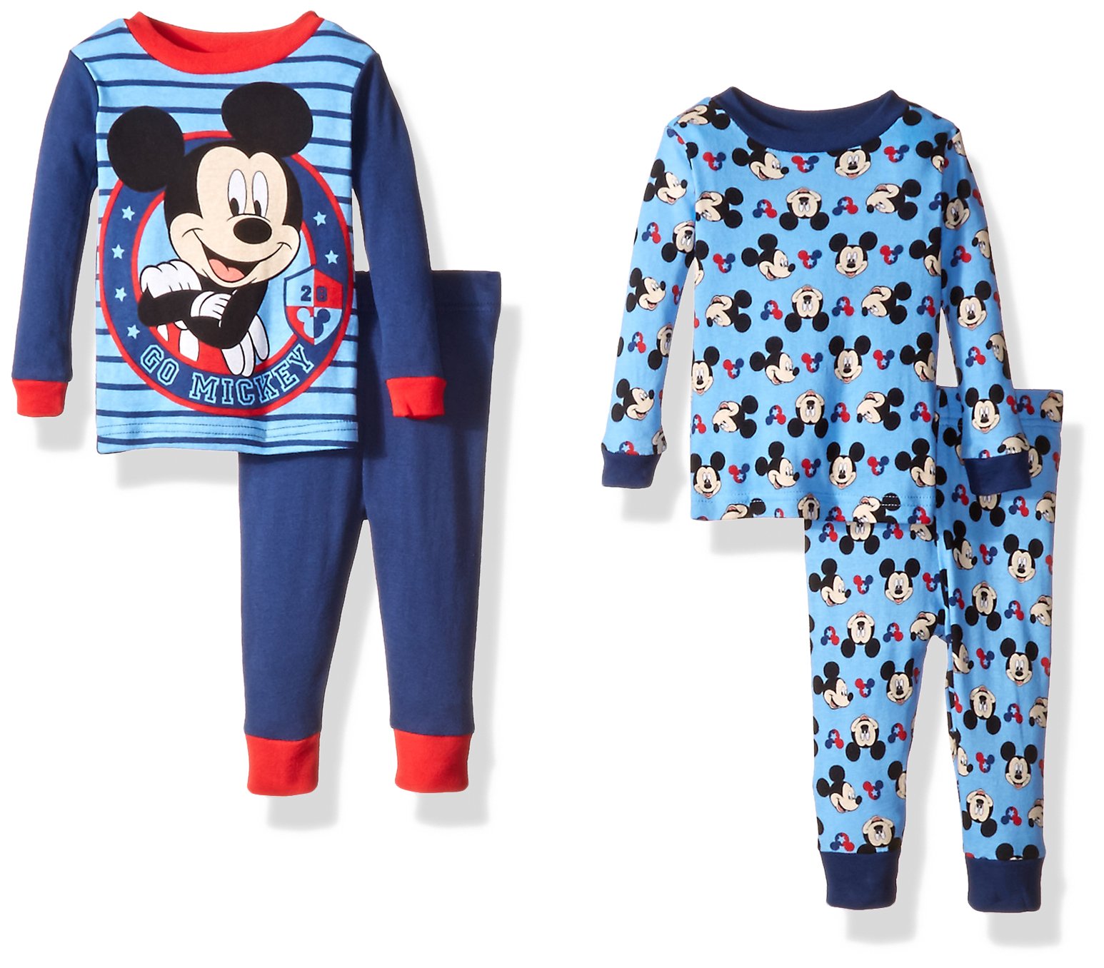 Disney Baby Boys' Mickey Mouse 4-Piece Pajama Set