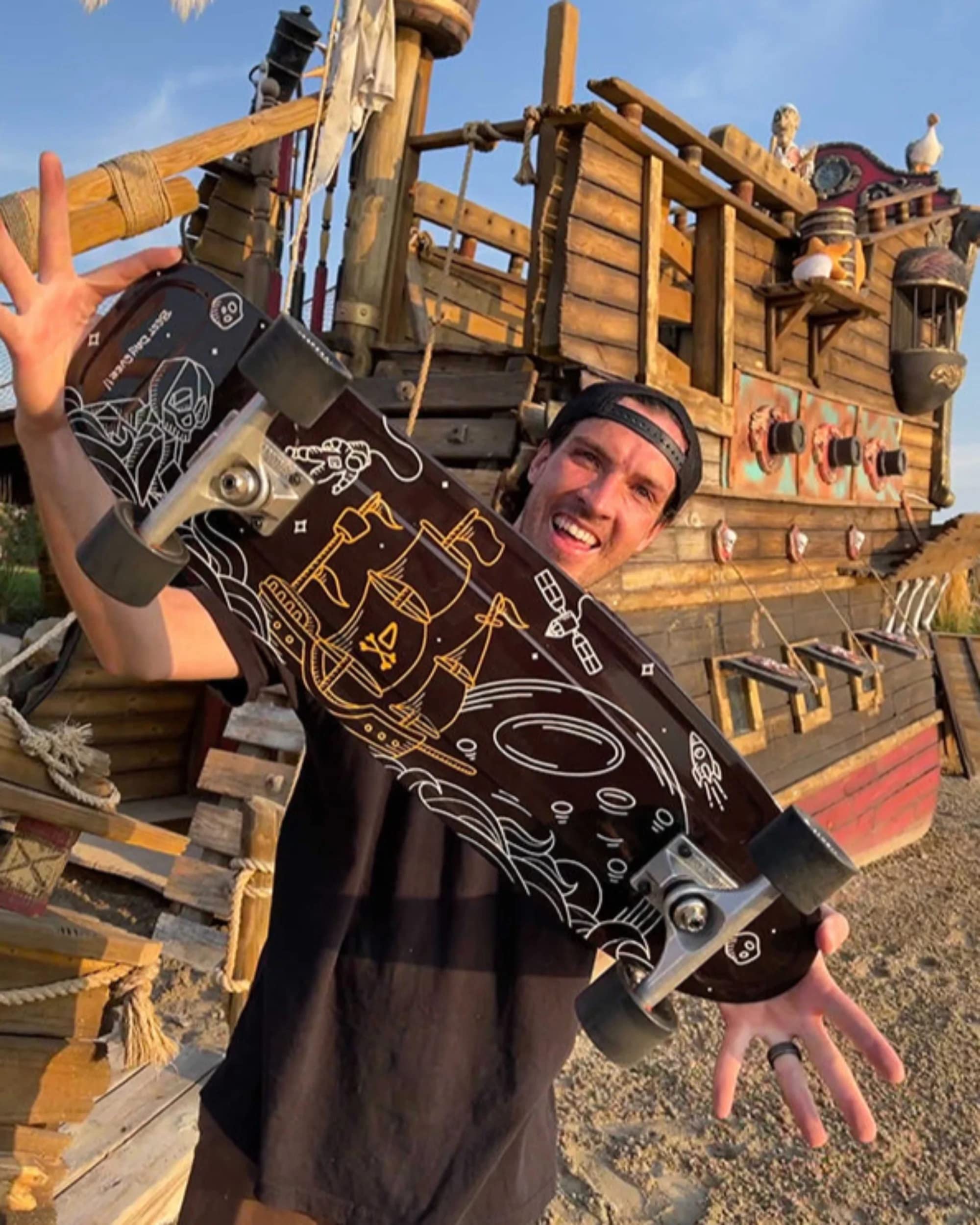 A For Adley Skateboard Created for Her Dad Shonduras Best Day Ever Crater Cruiser