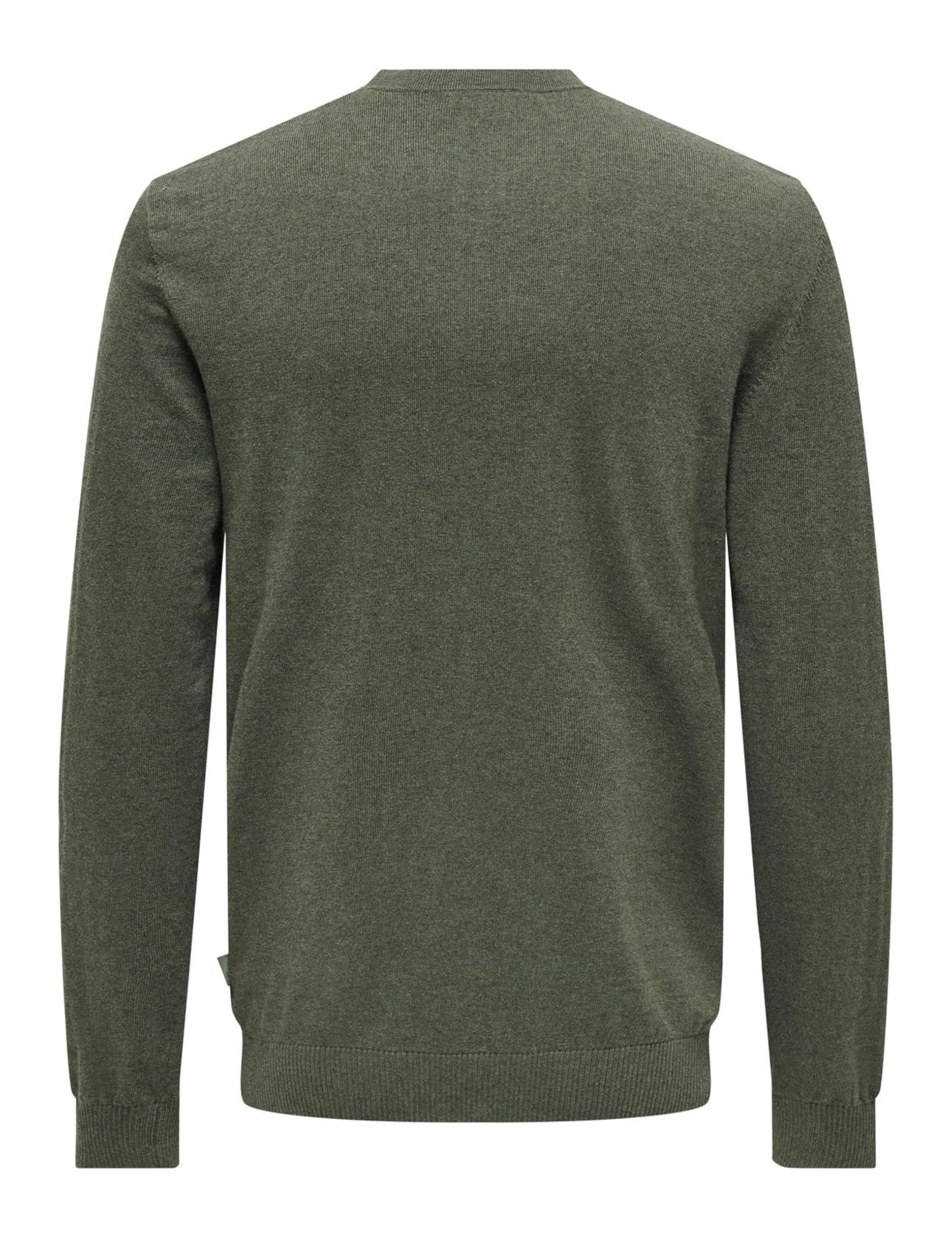 Only & Sons Onsloui Reg 12 Mel Crew Knit Jersey de Punto Hombre