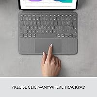Vista 4 de Logitech Combo Touch - Funda con teclado para iPad Pro de 11 pulgadas (1ª, 2ª, 3ª y 4ª), color gris (renovado)
