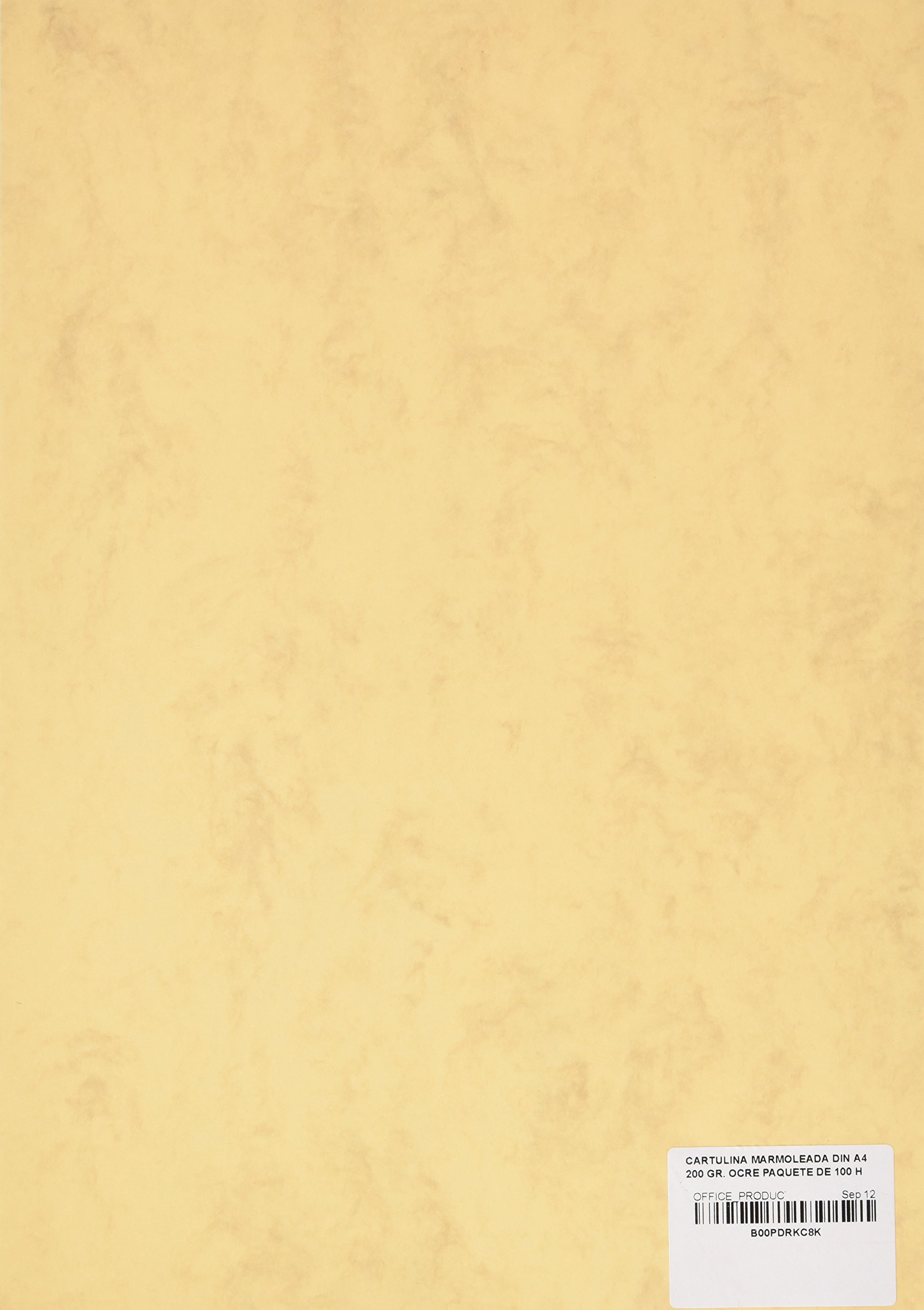 Bristol marbré A4 200g ocre idéal pour réaliser des menus de restaurant et invitations
