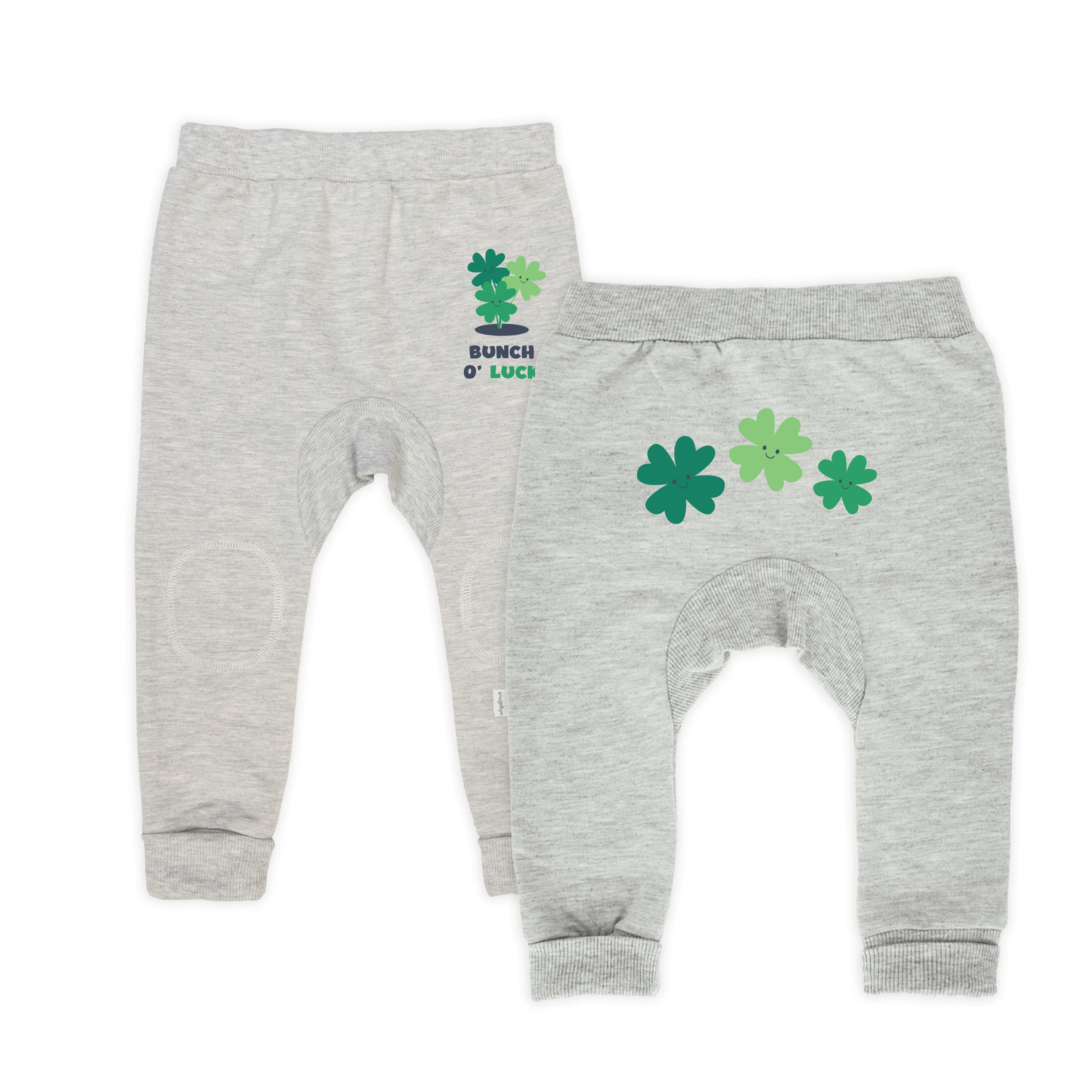 Gertex St. Patricks Day Irish Holiday Celebration Baby & Toddler French Terry Pants | Size Ranges from 9 Months to 4 Years (as1, Age, 18_Months, 24_Months, Bunch O' Luck)