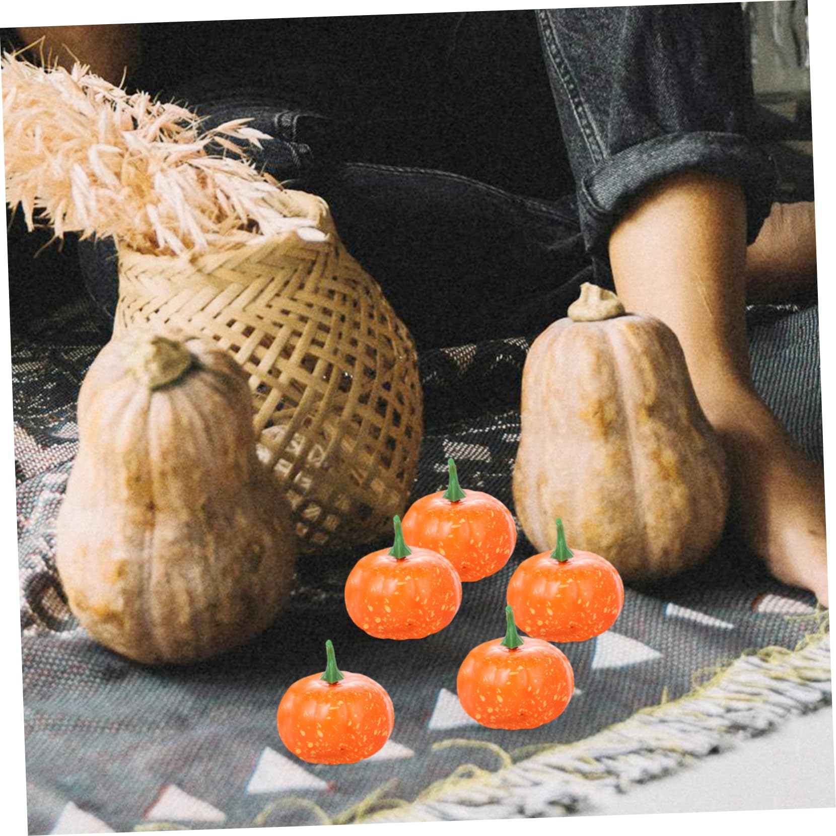 Zerodeko 3 Set Zucca Di Schiuma Di Simulazione Vacanza Gonfiabili Di Halloween Zucche Decorazioni Autunnali Lanterna Di Zucca Portatile Di Halloween Ghirlanda Orange Schiuma 16 Pezzi * 3