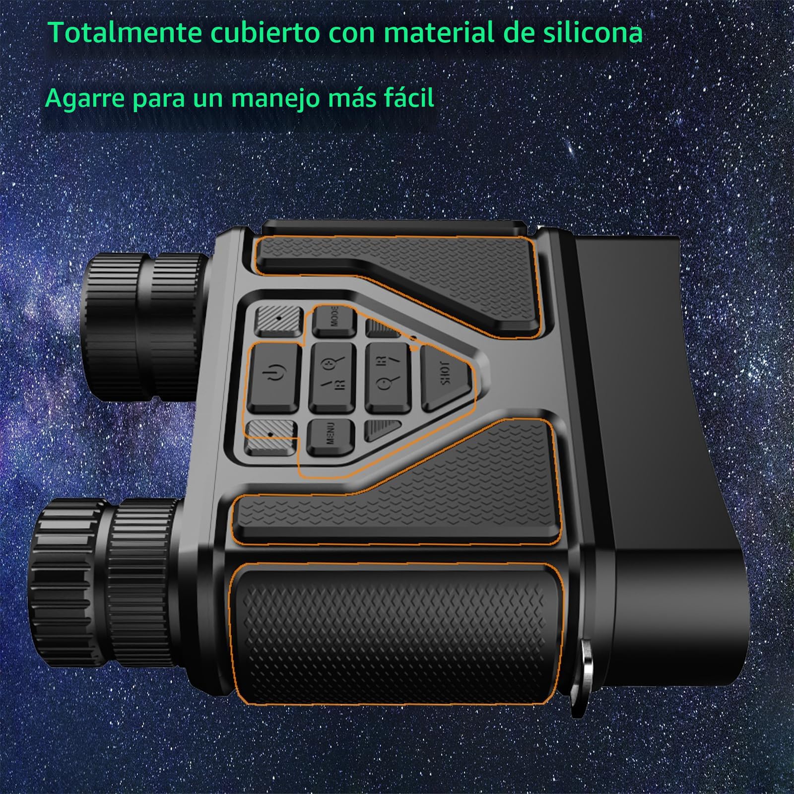 Binoculares Visión Nocturna, Prismáticos de Infrarrojos Digital Visor Nocturno Rango de 300m con LCD TFT de 3.0",Prismáticos Visión Nocturna 32GB para Observación y Grabación