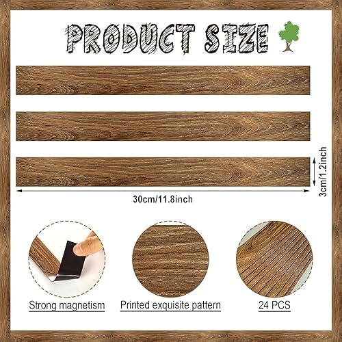 Miniatura 2 de 24 bordes magnéticos para pizarra blanca, tiras magnéticas para tablón de anuncios, bordes de tablón de anuncios, decoración de pizarra para el aula