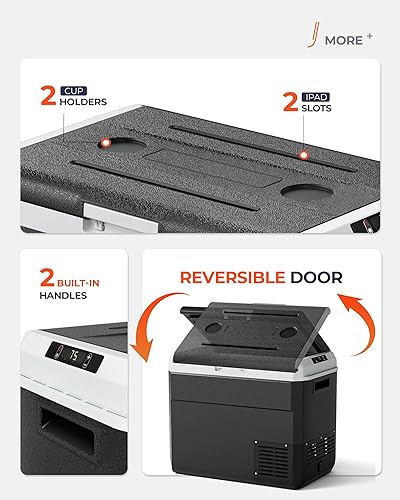 Miniatura 8 de Refrigerador de 12 voltios, enfriador eléctrico de 64 cuartos de galón, refrigerador de automóvil de 12 V24 V CC 100  240 V CA, congelador portátil