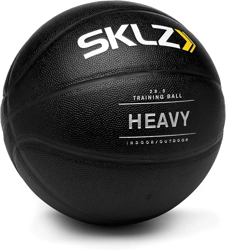 SKLZ Weighted Training Basketball, 29.5&quot; - 3-lb Heavy Training Ball - Black, Quality Faux Leather Construction - Durable &amp; Wear-and-Tear Resistant Dribbling Trainer for Indoor or Outdoor Use