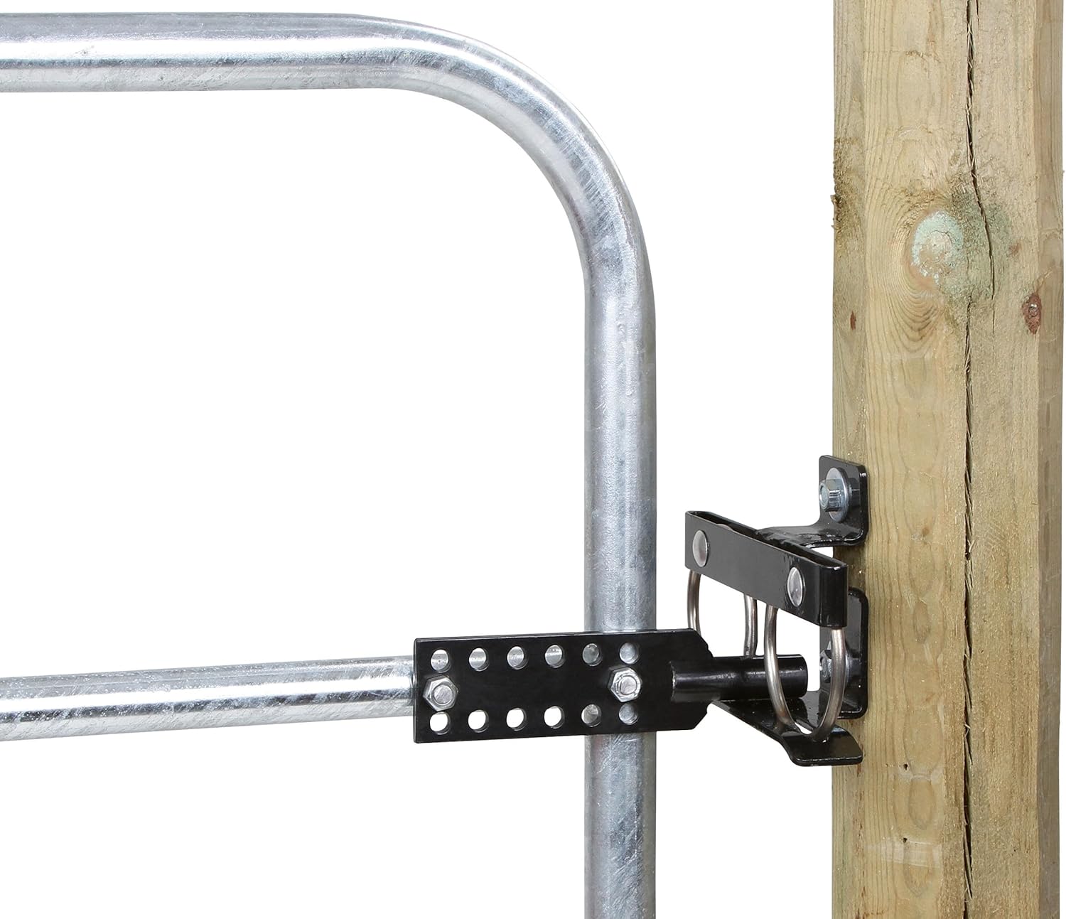 Kerbl 2 pieces swing through lock for wicker gates allows opening of the gate in both directions