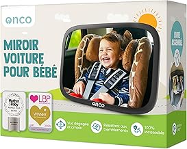 Onco Baby Car Mirror - 100% Unbreakable, Baby Car Mirror, Double Price: Best Travel Invention 2023 and Best Safety Product 2024, Car Accessory