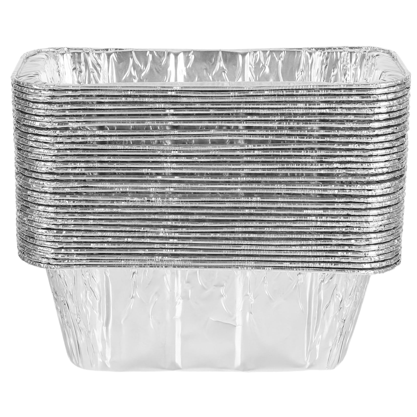 VICASKY 30ct Disposable Aluminum Foil Grease Trays Oil Collecting Box for Outdoor Grill Barbecue Pan Liners for Griddle Accessories