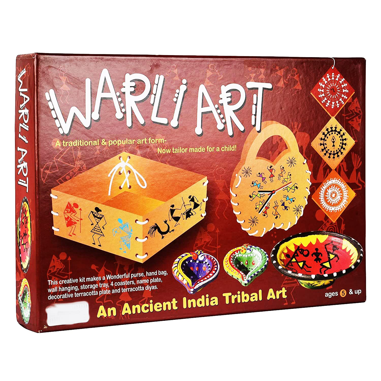 JAPSI Warli Art Painting Kit | Indian Art Forms Art and Craft DIY Kit | Ancient Indian Tribal Art Kit | Madhubani, Warli, Lippan, Mandala Arts | Great Learning Activity for Kids & Girls (B0BP8XCZN1) Amazon Price History, Amazon Price Tracker