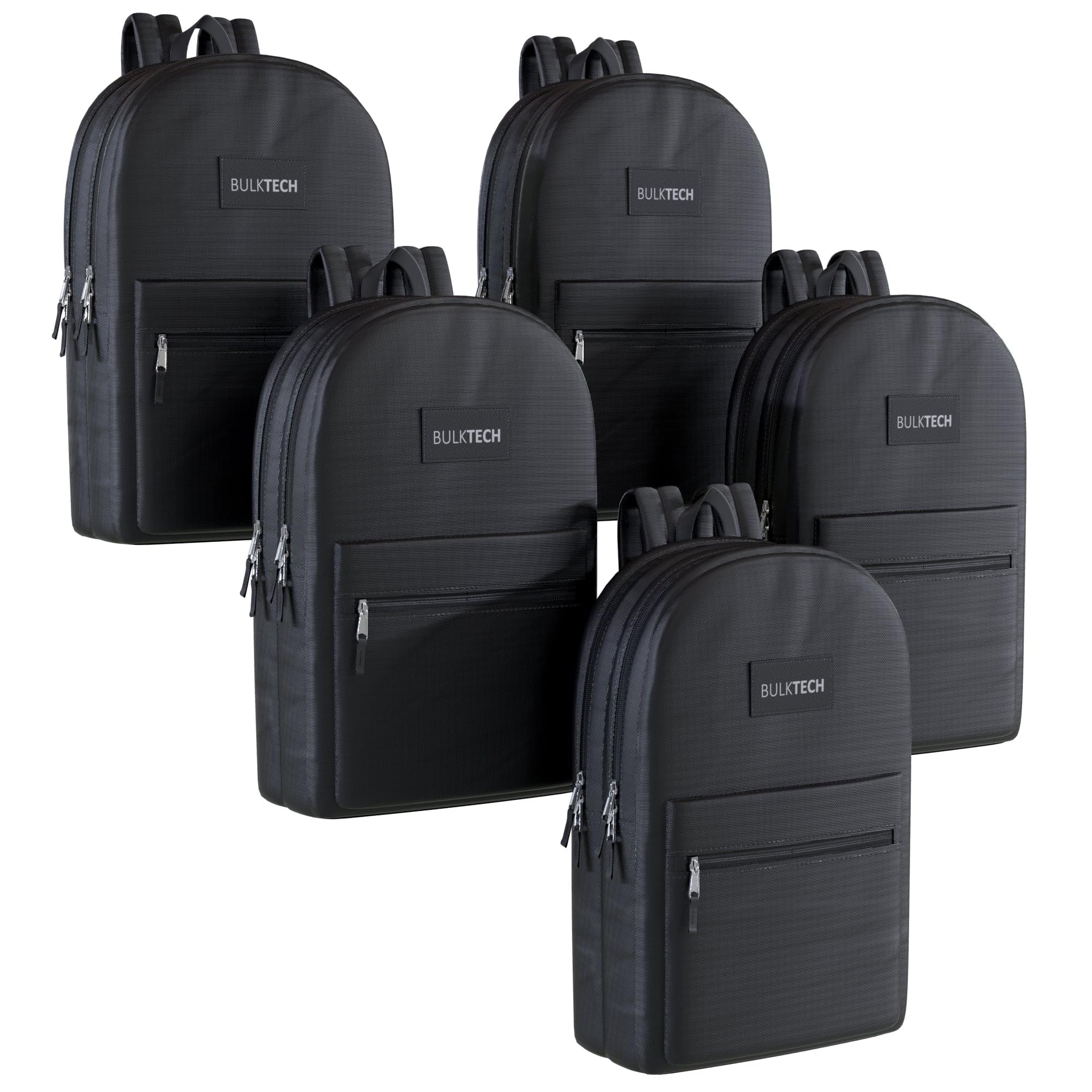 1 Pack Backpacks, Wholesale 17-Inch Lightweight Bookbags for Kids, Adults, School, Classroom, Travel, Gym Supplies with 2 Large, 1 Small Pocket,