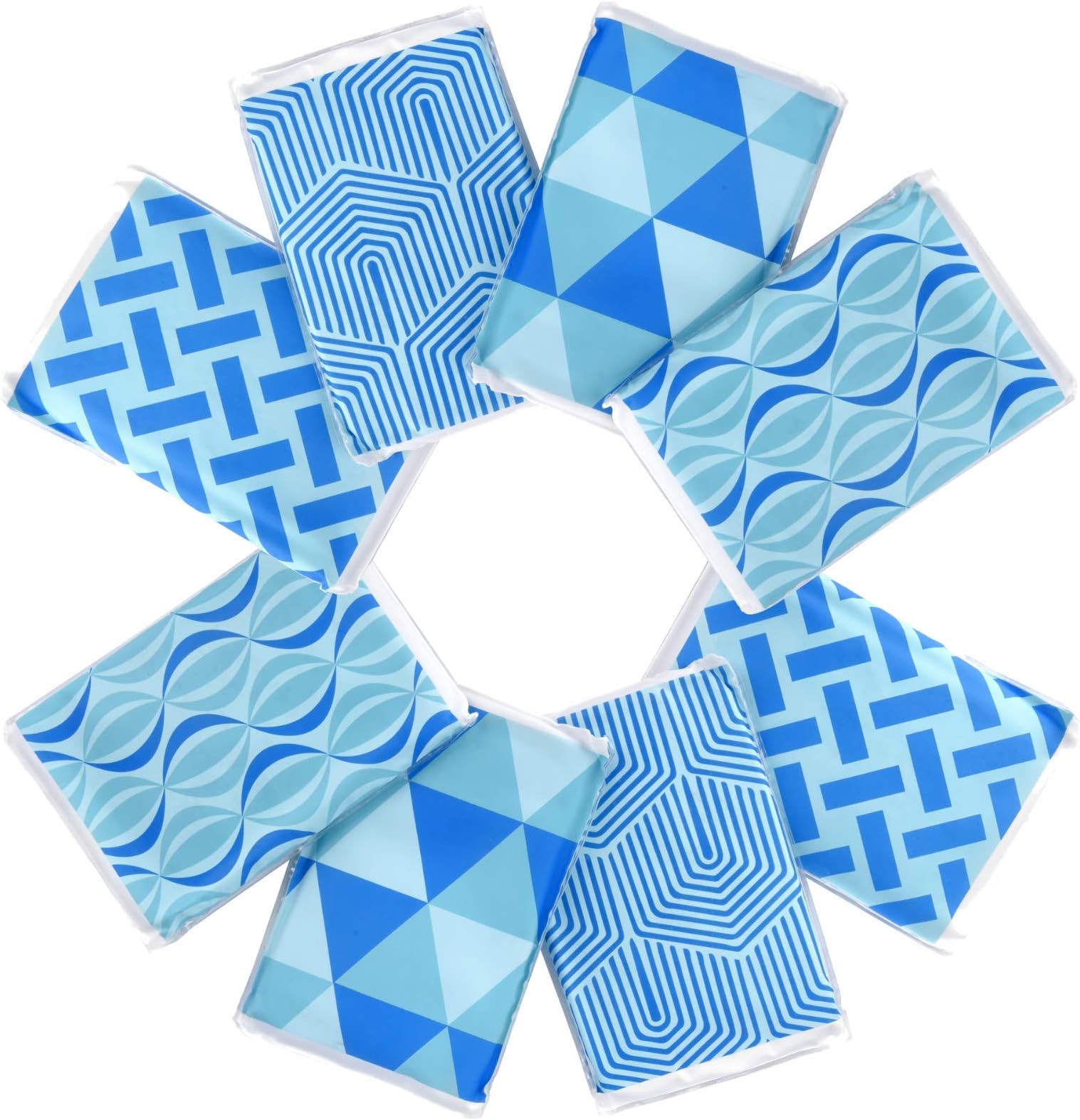 [New] Ice Pack for Lunch Boxes, Injuries, and Breast Milk - Cool Print Bag Designs | Long Lasting Reusable Ice Packs for Your Food and Cooler Bag (8 Pack)