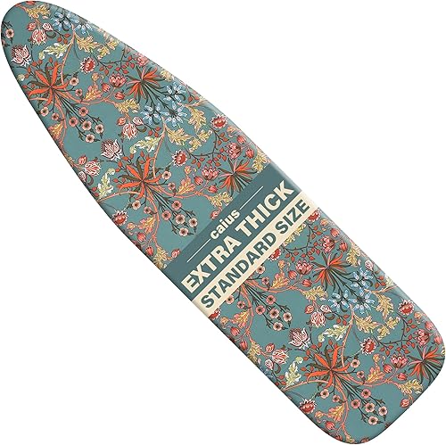 Funda y almohadilla para tabla de planchar, tamaño estándar, resistente a las manchas, borde elástico, superficie reflectante del calor para un