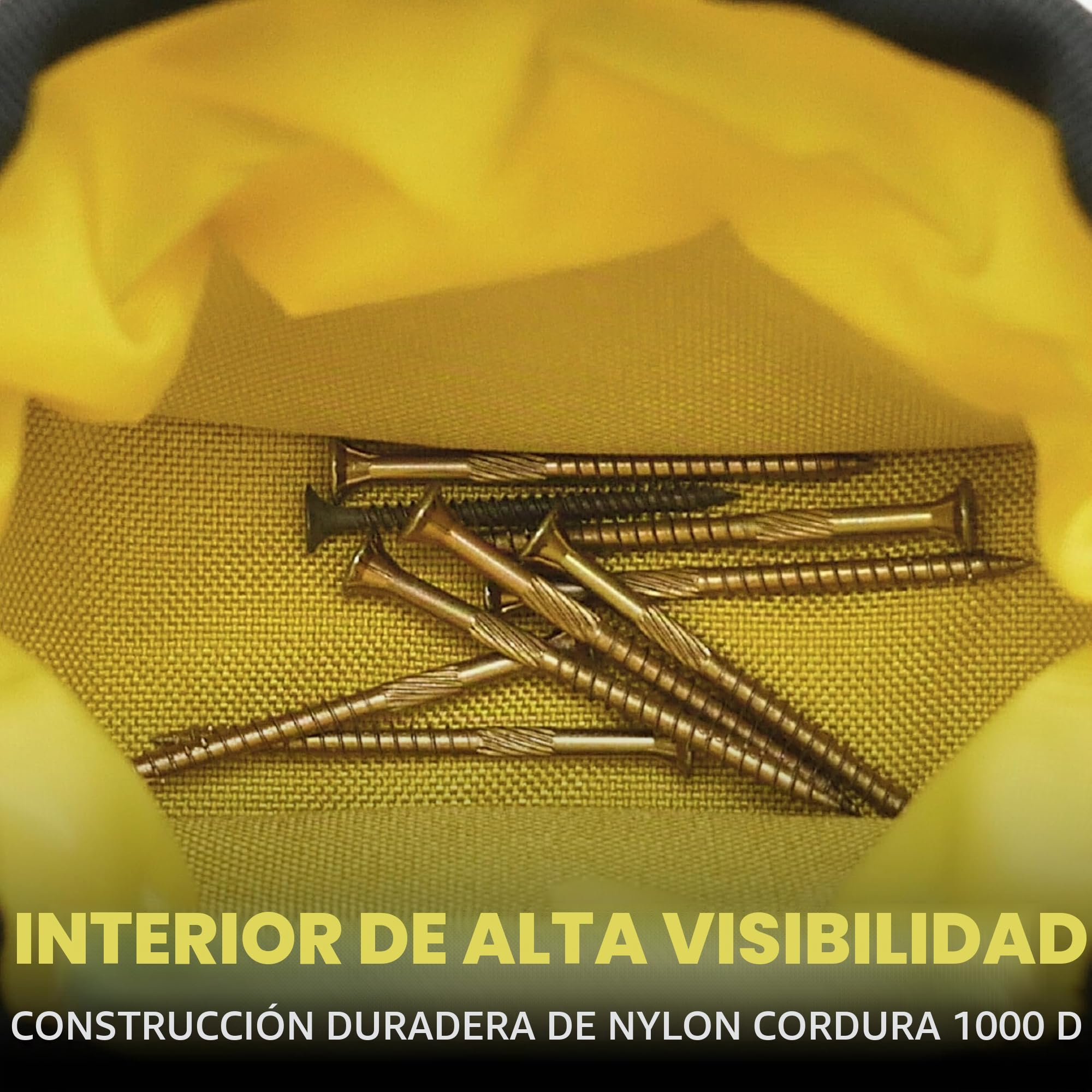 Joey Pouch V2 - Bolsa de cinturón de Herramientas con Clip para Herramientas, Tornillos y Clavos, Ideal para un Electricista, tecnología HVAC, Fontanero, Carpintero, Contratista, Hombre práctico y