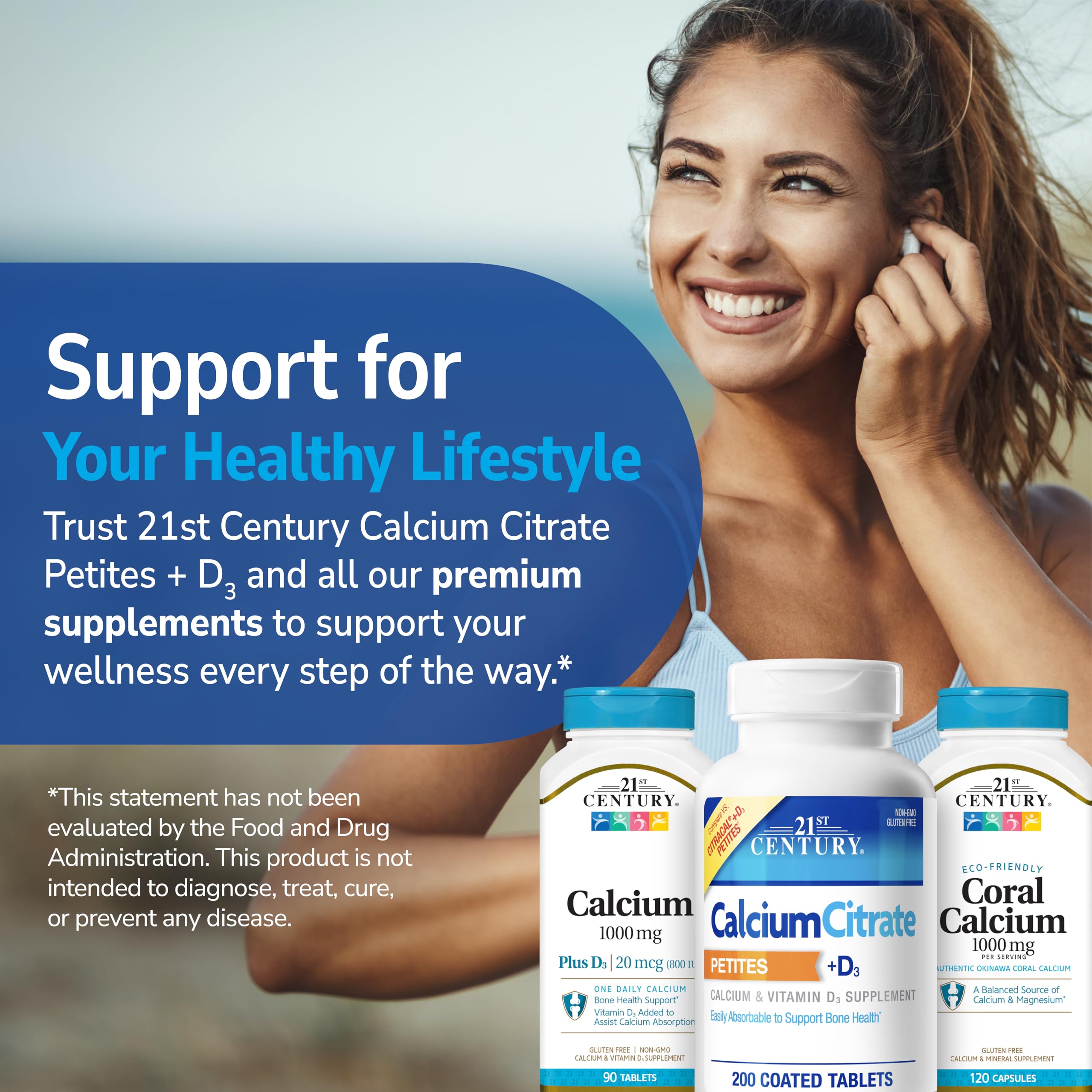 21st Century Calcium Citrate Plus D Maximum Caplets, 120 Count — Amazon image 6
