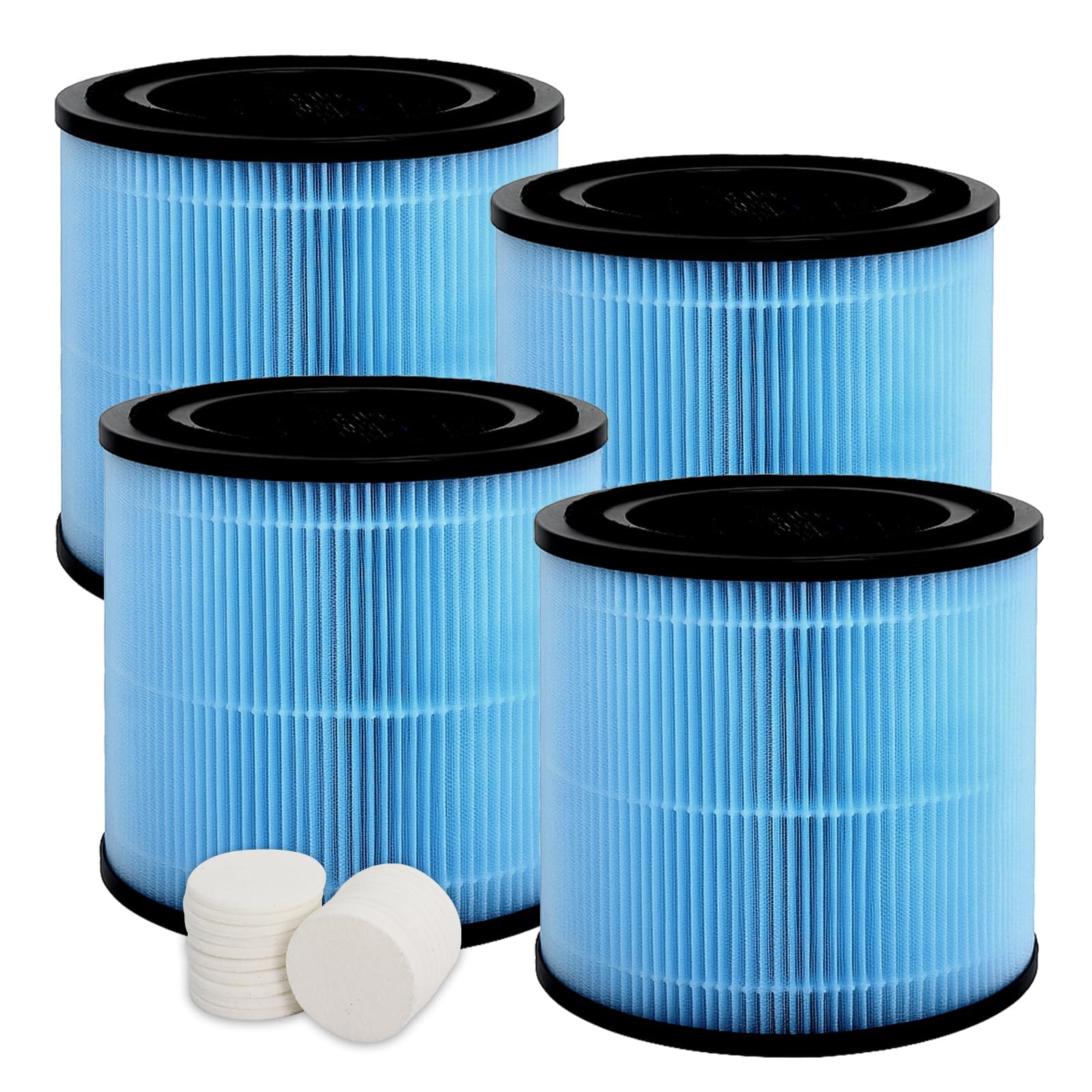 Filtro de Repuesto para Purificador Compatible con AIRTOK AP0601, 4 Uds.