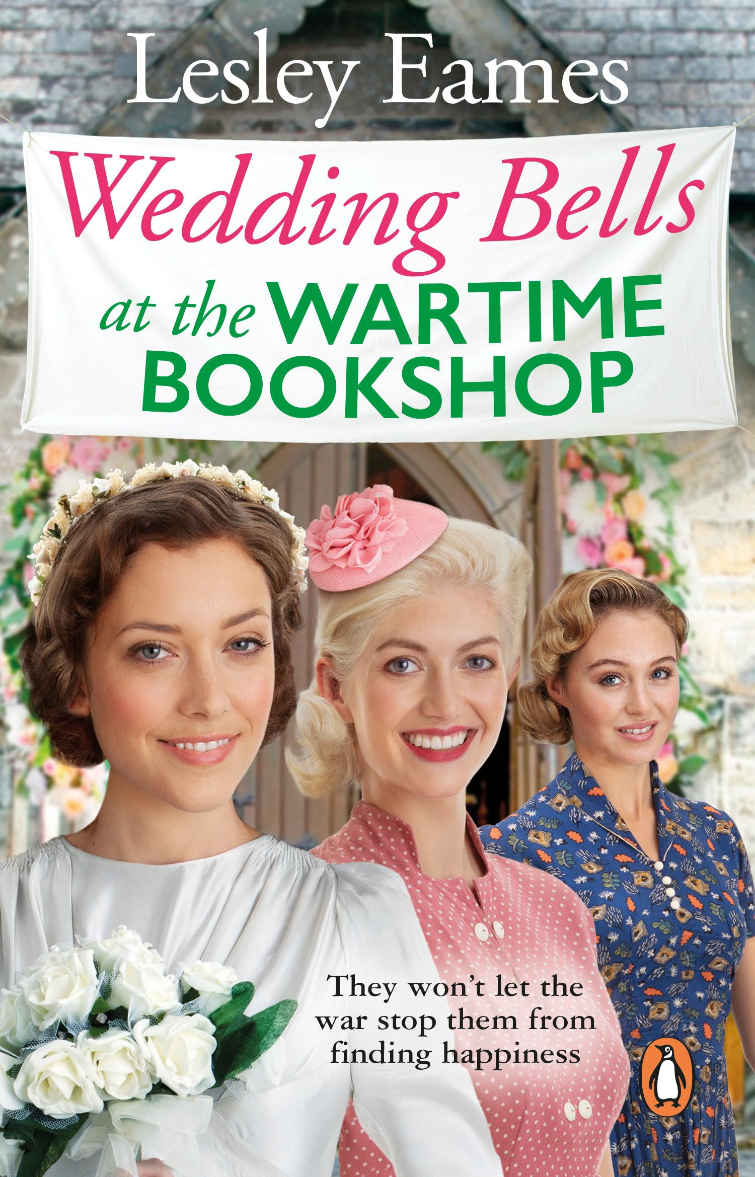 Wedding Bells at the Wartime Bookshop by Lesley Eames Paperback