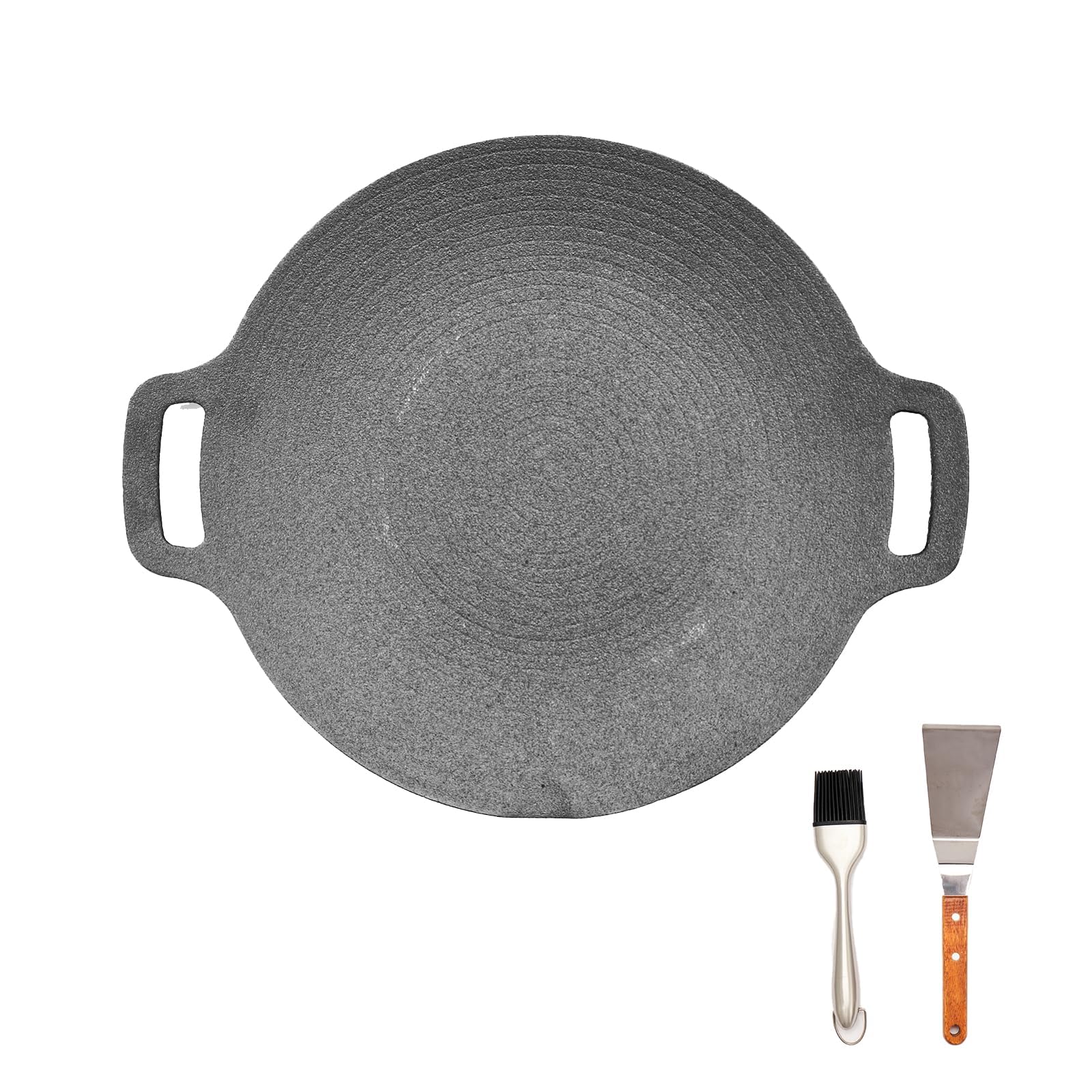 Wangyuanjikorean 13 Round Bbq Griddle Cast Iron Material No