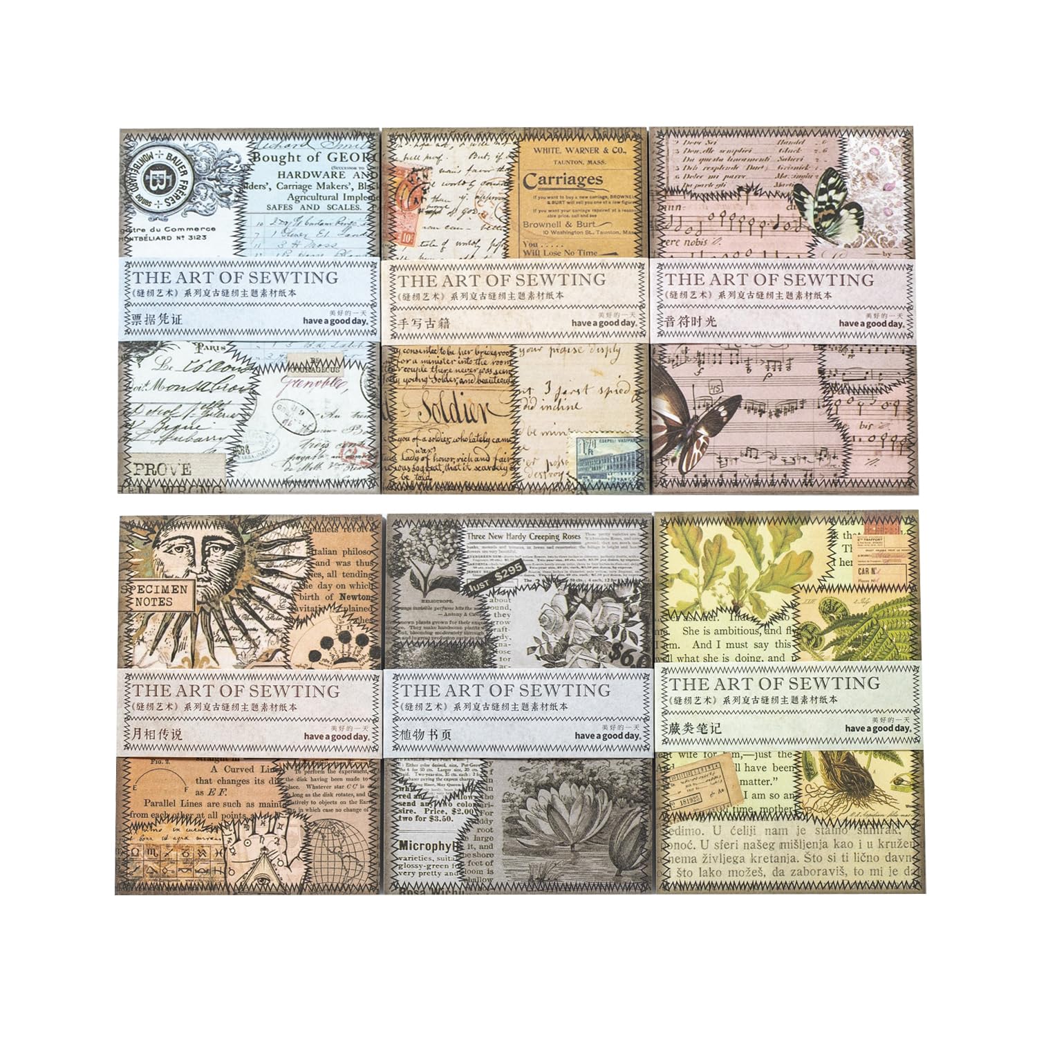 Amazon.co.jp: Alideco 180枚入 コラージュ 素材 ペーパー 素材紙 り