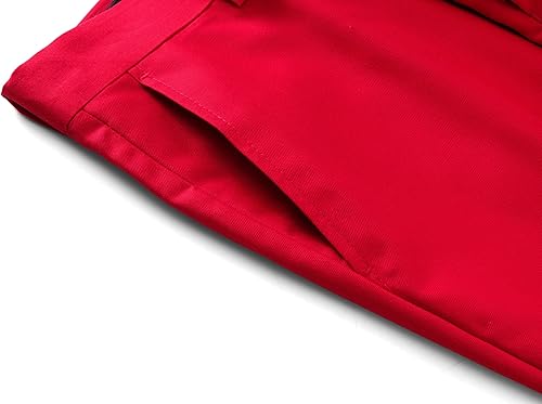 Miniatura 6 de MOGU Traje ajustado de 2 piezas para hombre, para baile de graduación, negocios, boda, baile (chaqueta de traje + pantalones)