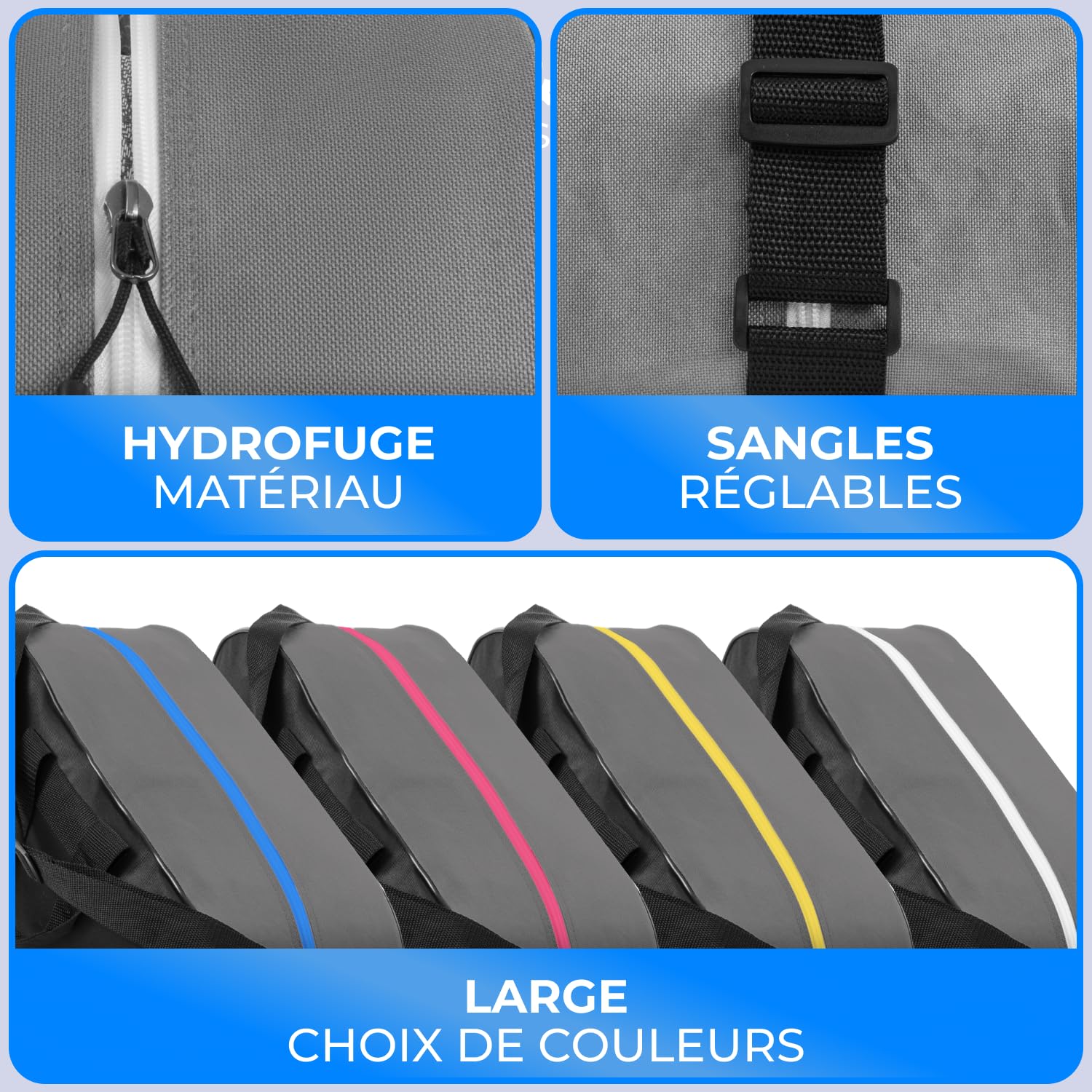 STYNGARD Sac à Patin pour Femmes et Hommes - Sac à roulettes pour Patins à Glace et Rollers Sac en matériau Robuste - Modèle Montreal