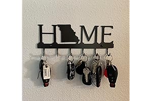 Wall-Mounted Key Holder Shaped Like Your Home State