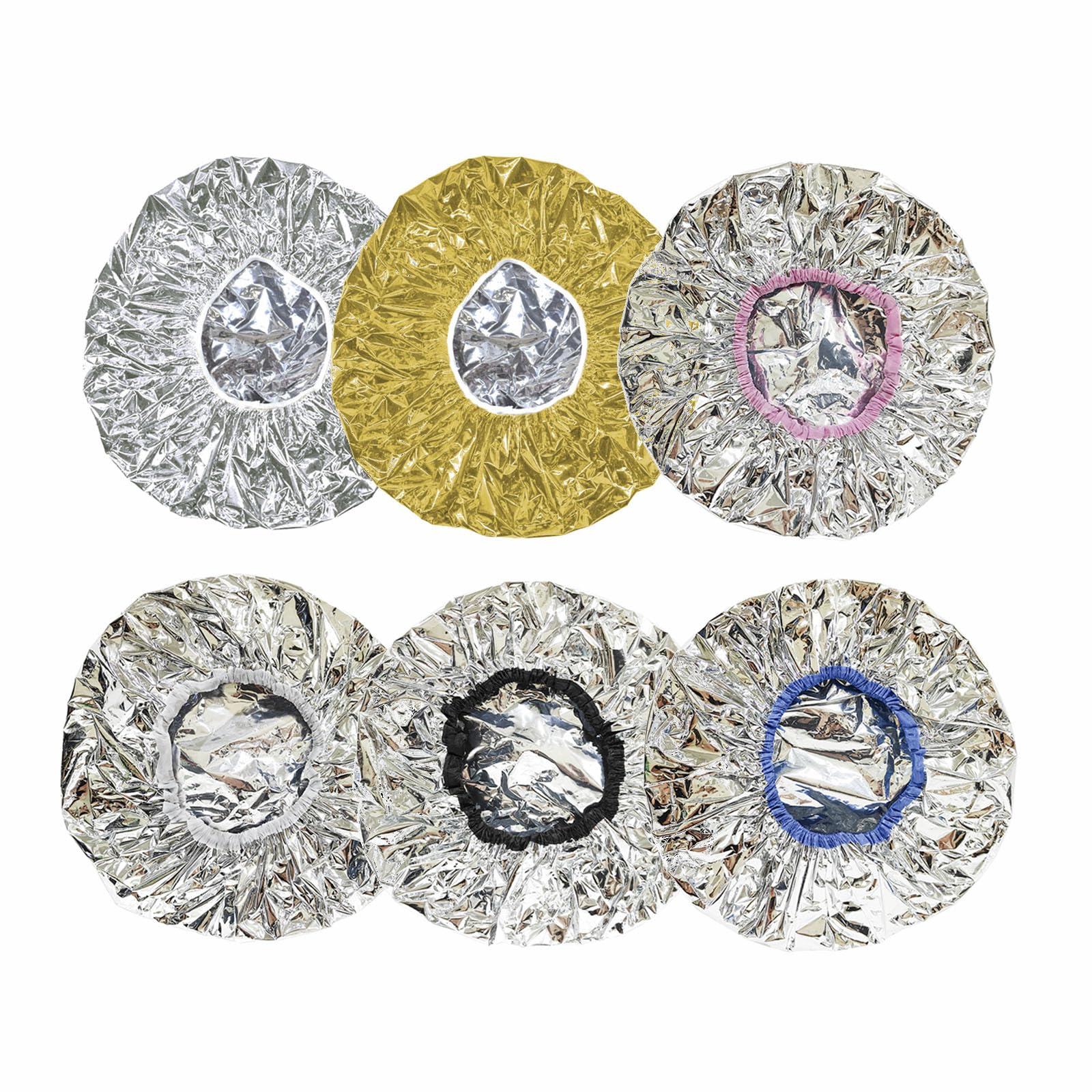 Amazon | アルミキャップ 6枚セット シャワーキャップ 保温 防水 業務