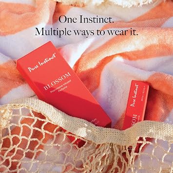 Pure Instinct BLOSSOM The Original Pheromone Infused Essential Oil Perfume Cologne - For Her Women - TSA Ready (Roll On Bottle 0.34 Fl. Oz./10.2mL)