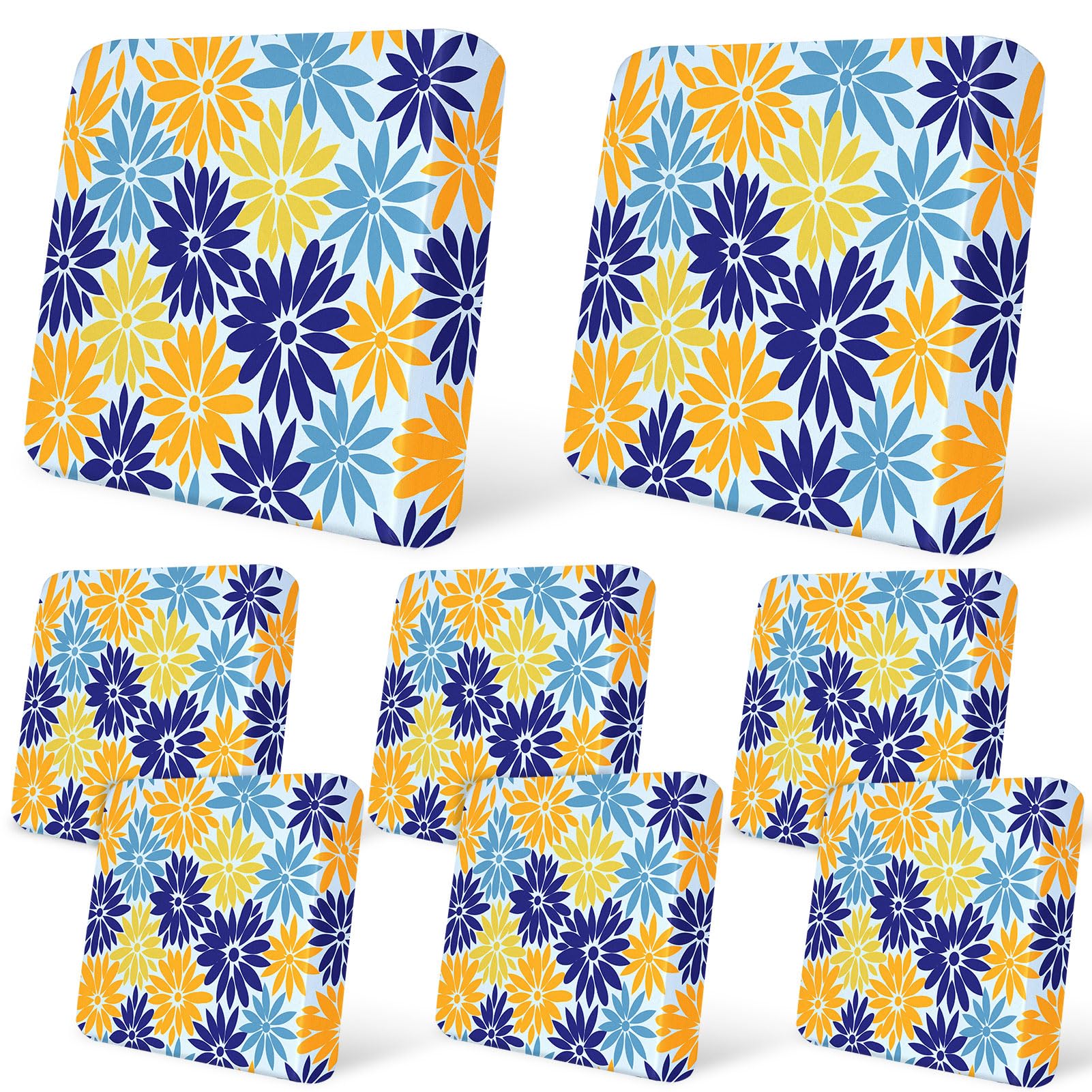 8Pcs Patio Cushion Covers Stretch Outdoor Furniture Protector Slipcovers