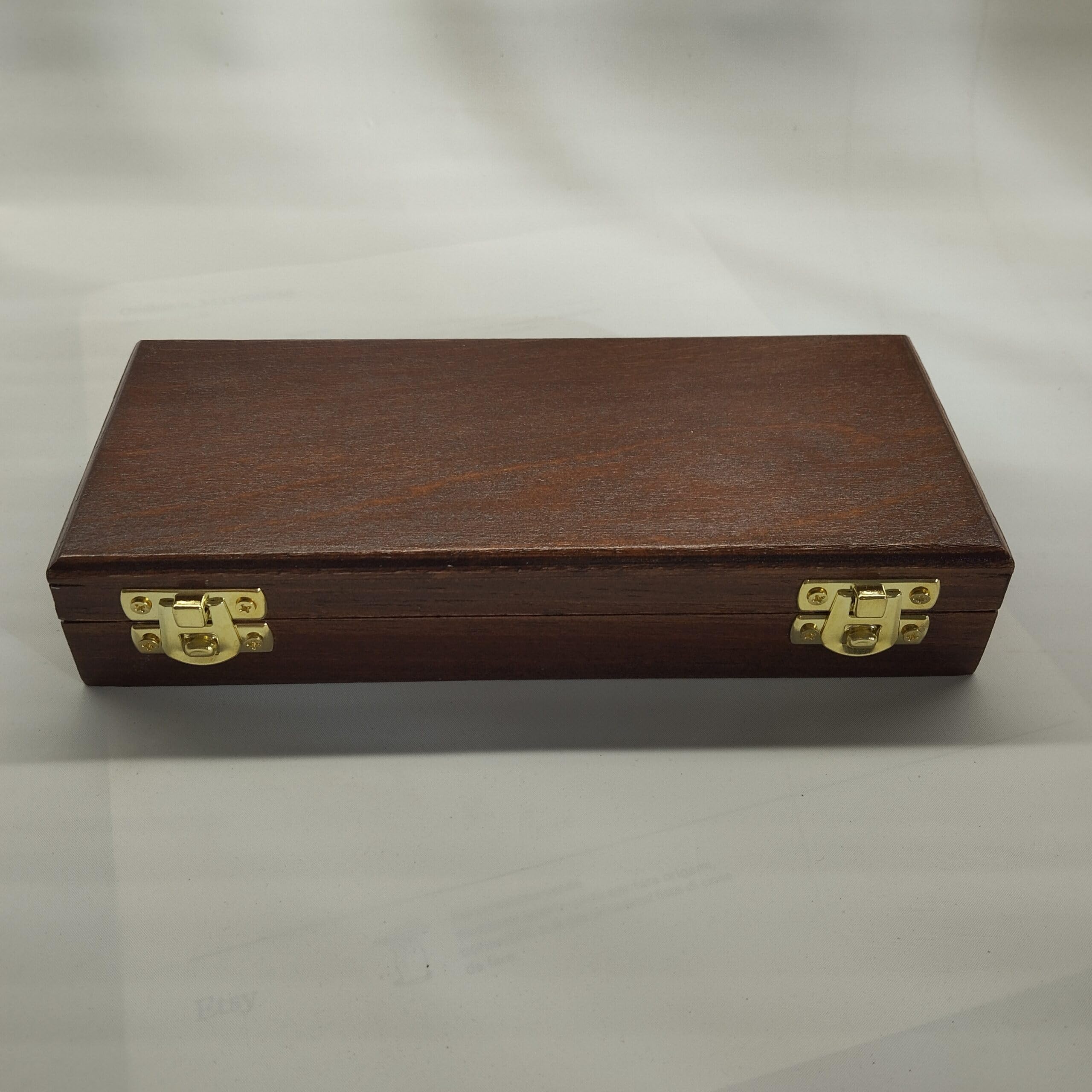 Caja para Monedas y medallas de Madera y Terciopelo 3 Compartimentos 50x50 mm Artesanal numismática Hecha a Mano Italia