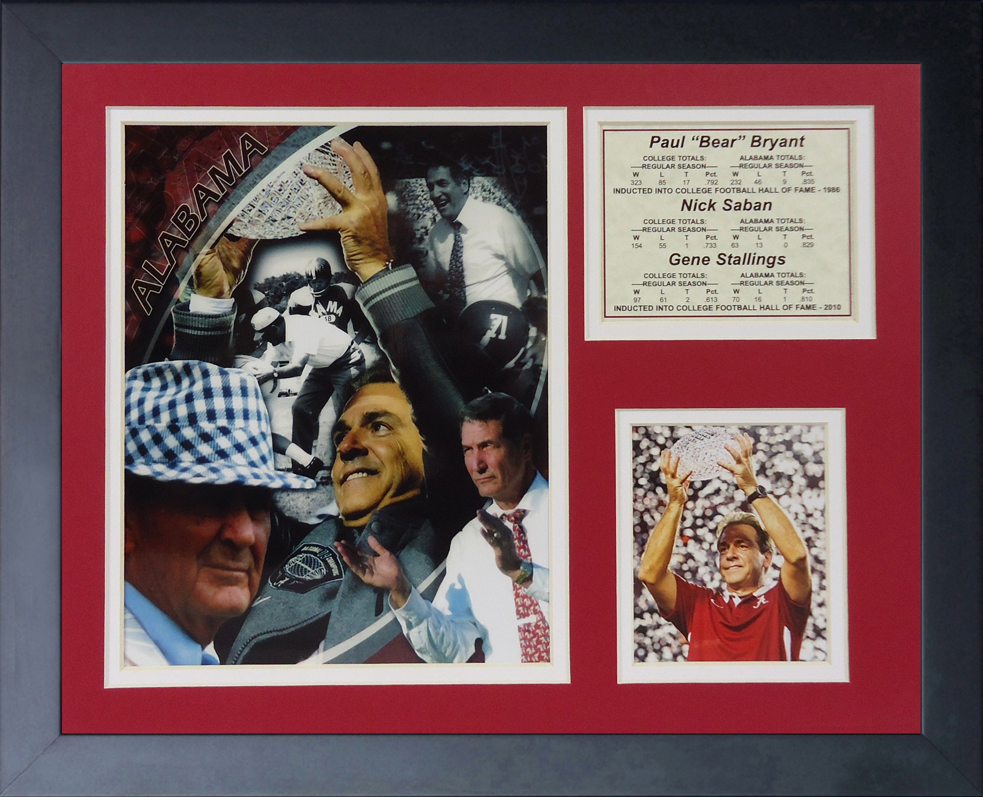 Legends Never Die "Alabama Crimson Tide Coaches Framed Photo Collage, 11 x 14-Inch