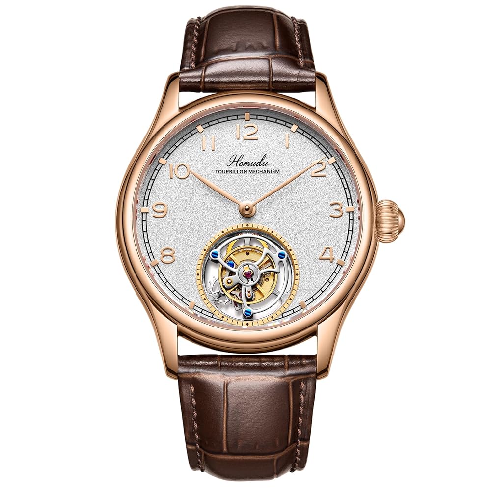 Hemudu トゥールビヨン 手巻き時計 Amazon.com: HEMUDU Original Tourbillon Mechanical Skeleton