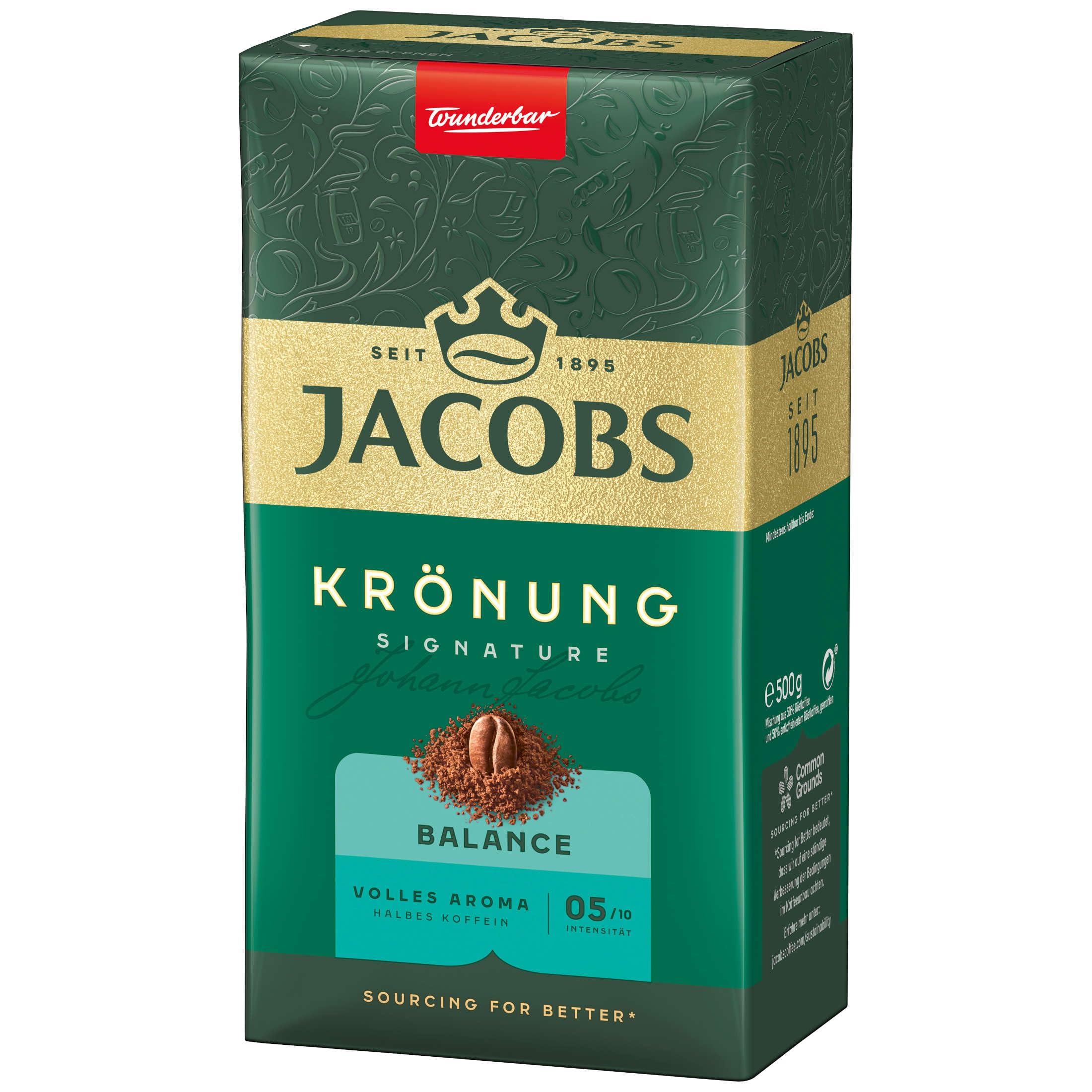 Jacobs Krönung Balance, 12er Pack Filterkaffee (12 x 500 g)