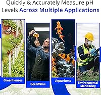 Vista 6 de Bluelab Medidor de pH Tipo Lápiz y Kit de Cuidado de Sonda con Suministros de Calibración, Solución de Almacenamiento y Cepillo, Probador Digital