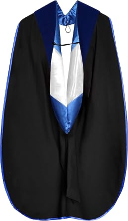 Happy Secret Graduation Doctoral Hood NO Gold Piping Multiple Colors