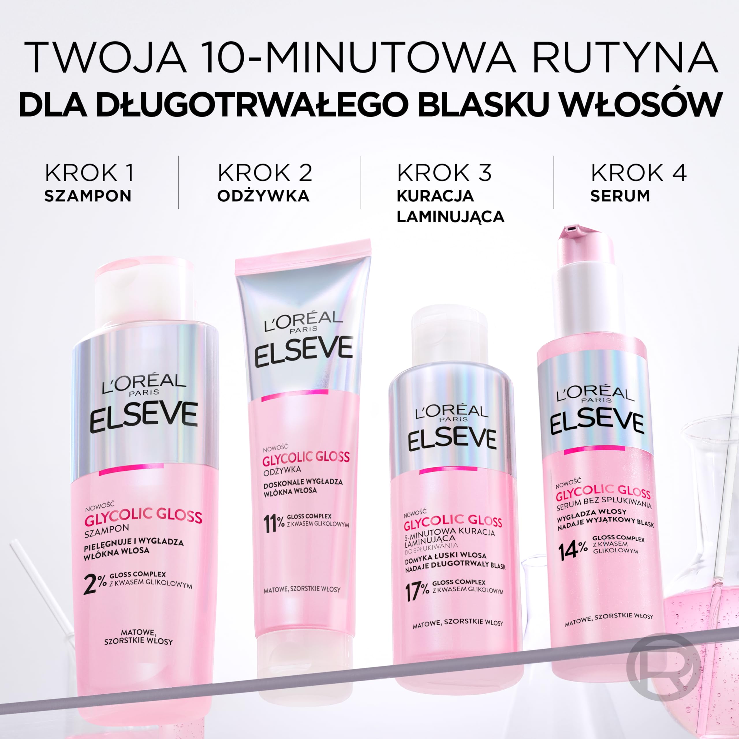 Elseve Glycolic Gloss Odżywka do włosów szorstkich i matowych 150Ml