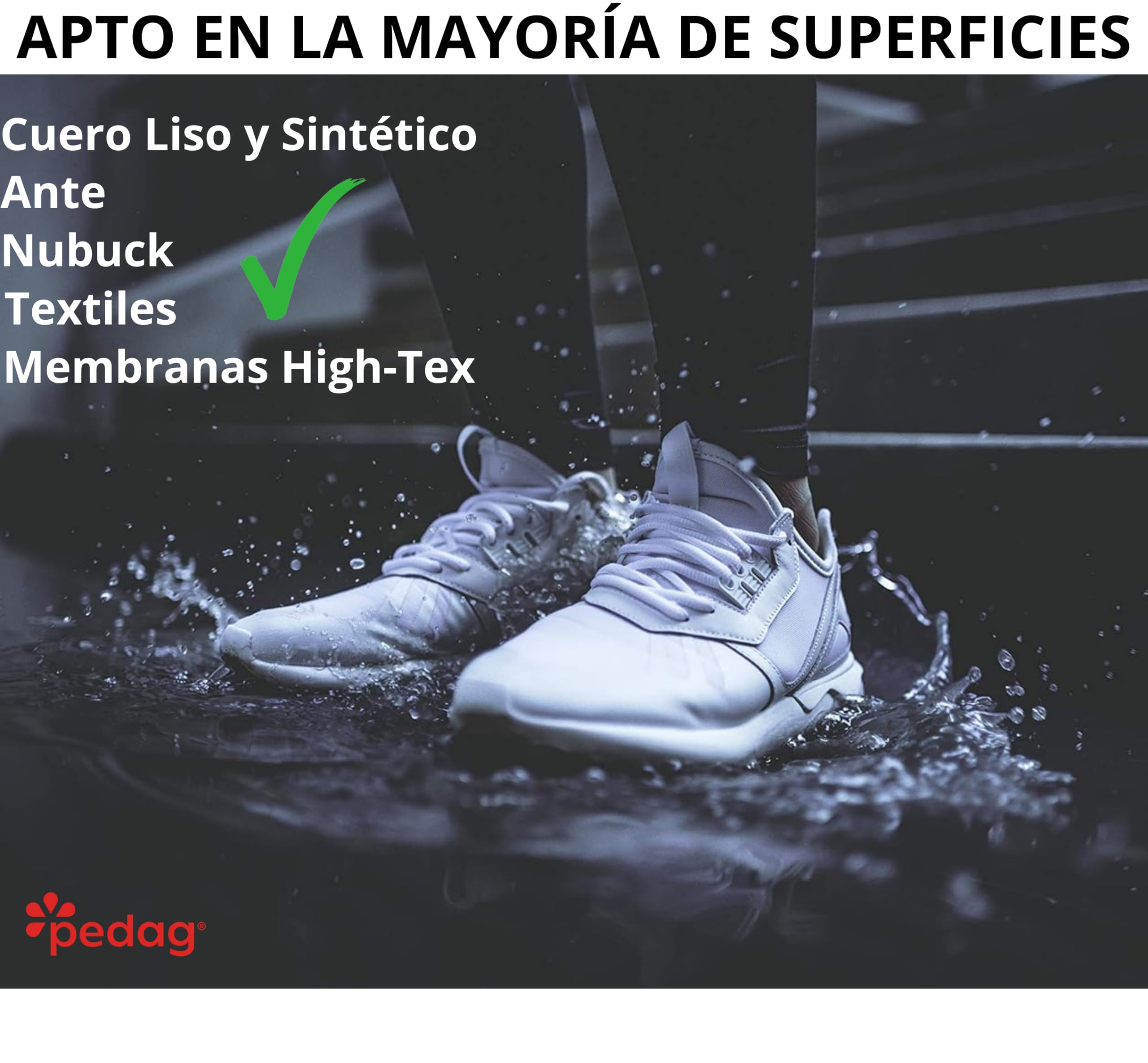 Protector Impermeabilizante para Calzado - Resistente al Agua y Repelente a las Manchas - Para superficies de Cuero, Piel y Textiles - Hecho en Alemania