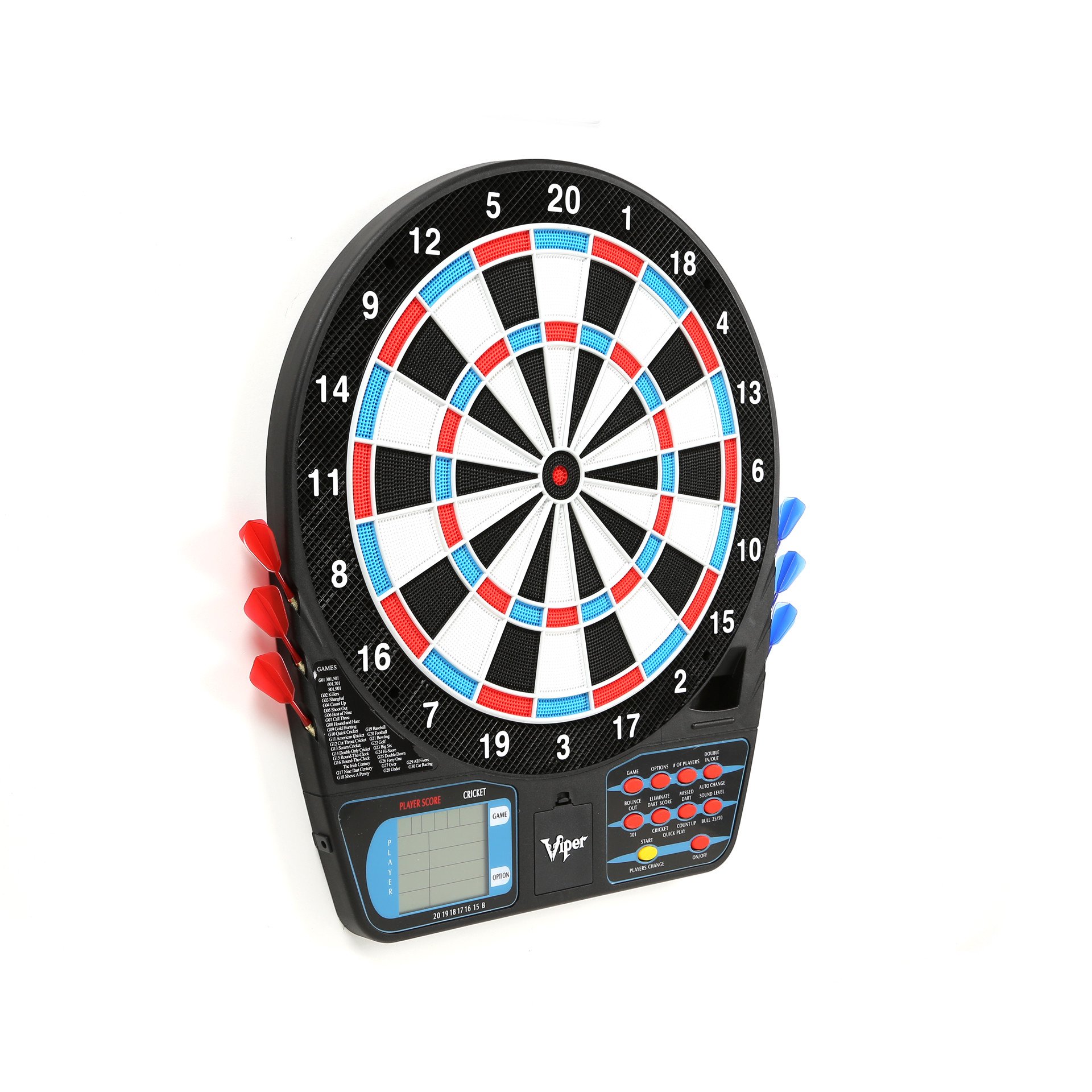 Viper 787 Electronic Dartboard, Ultra Thin Spider For Increased Scoring Area, Free Floating Segments, Locking Segment Holes For Fewer Bounceouts, Automatic Scoring (B001DDPVGG) Amazon Price History, Amazon Price Tracker