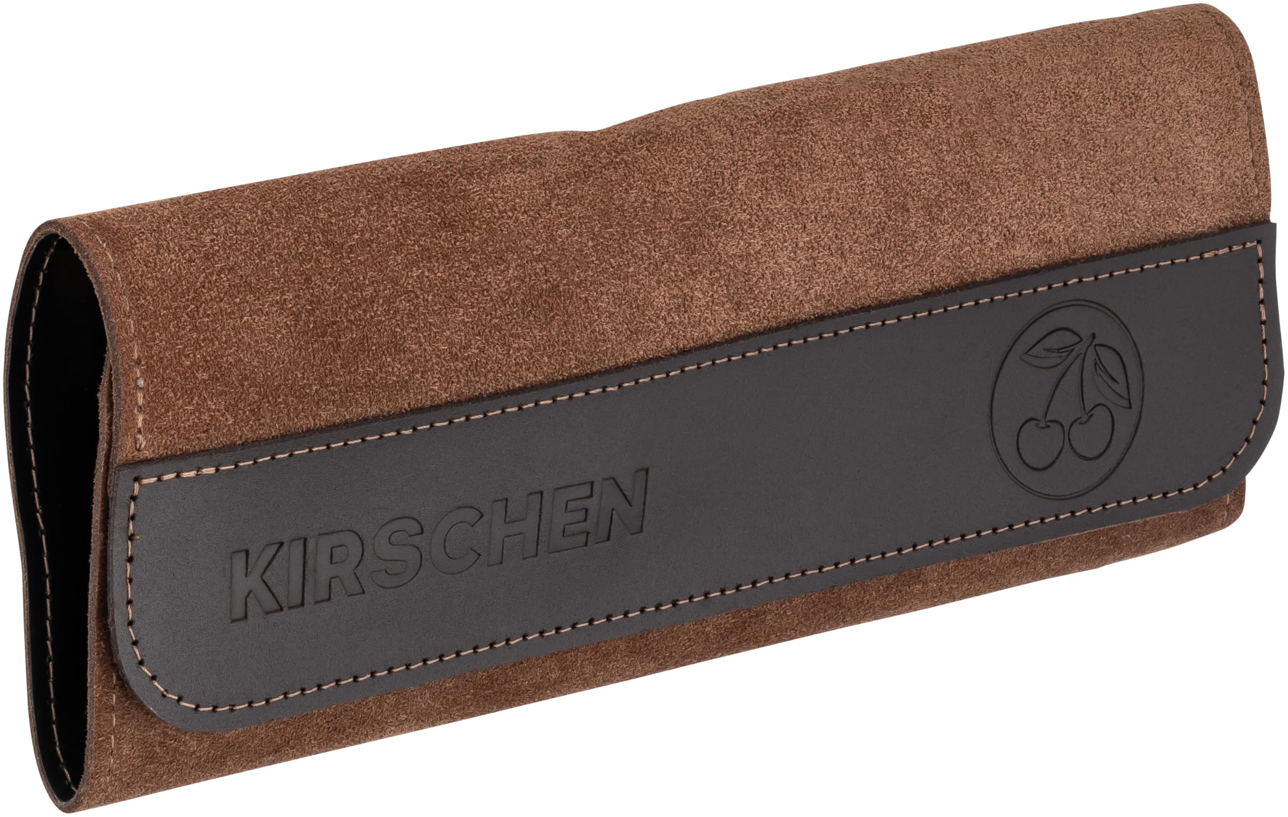 Kirschen 3824001 - Juego de 3 cuchillas de dibujo (3 piezas, con funda de piel, rectangular, cóncava/cuello de cisne, hoja de acero, herramienta de madera, elección ideal para trabajos de madera de