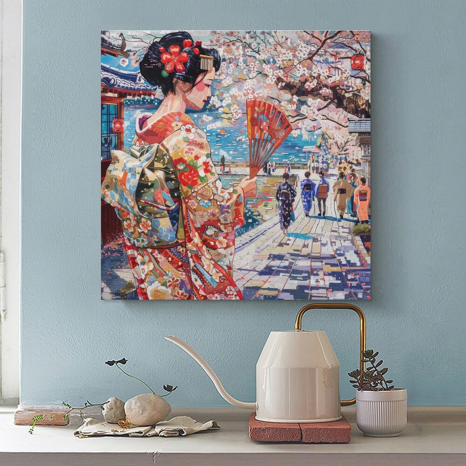 Amazon.co.jp: 令和の浮世絵 和風 絵画 お洒落 かっこいい 江戸 掛け軸