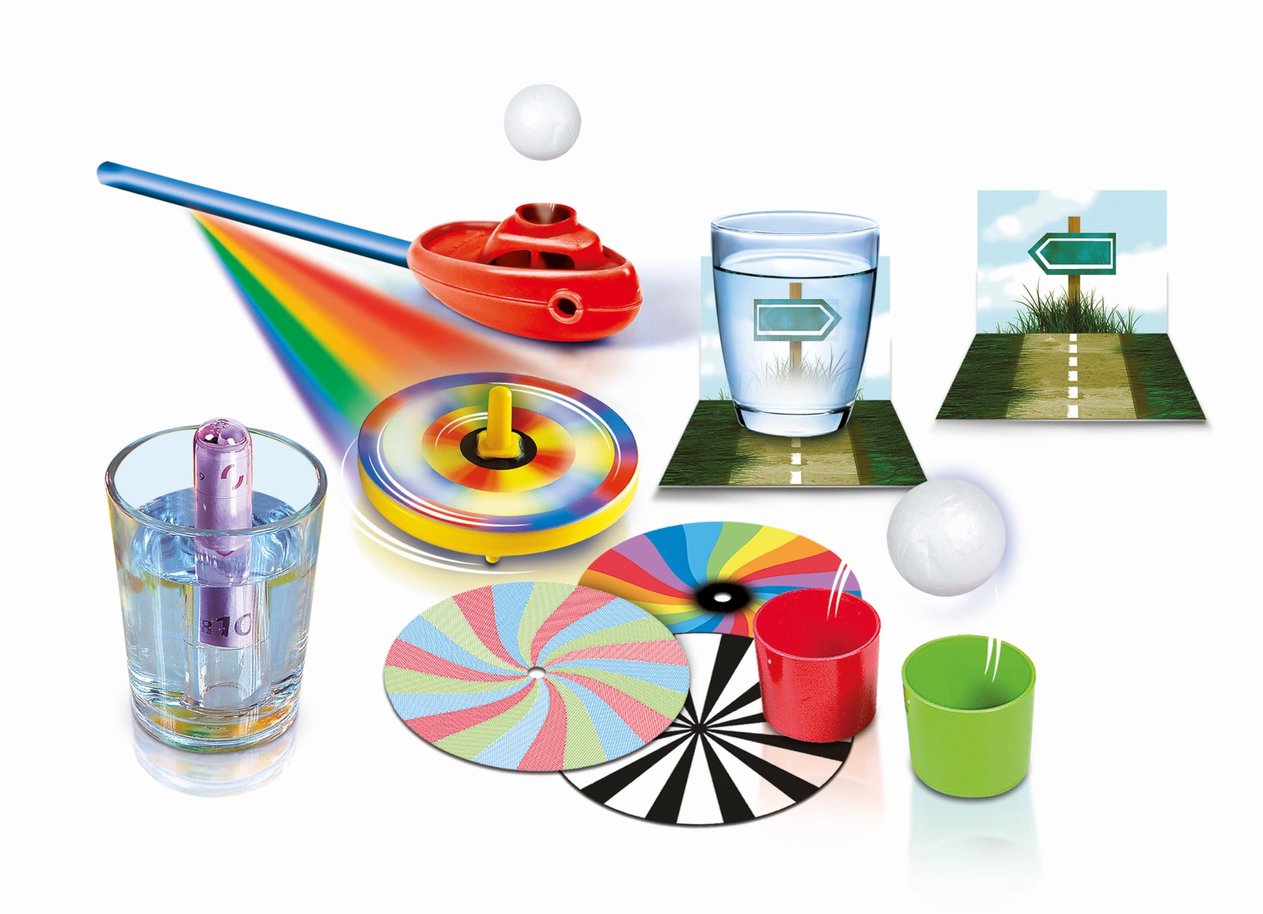 Galileo Lab 59396 - Caja de experimentación para niños en Edad Preescolar (20 experimentos científicos para niños a Partir de 5 años) Clementoni