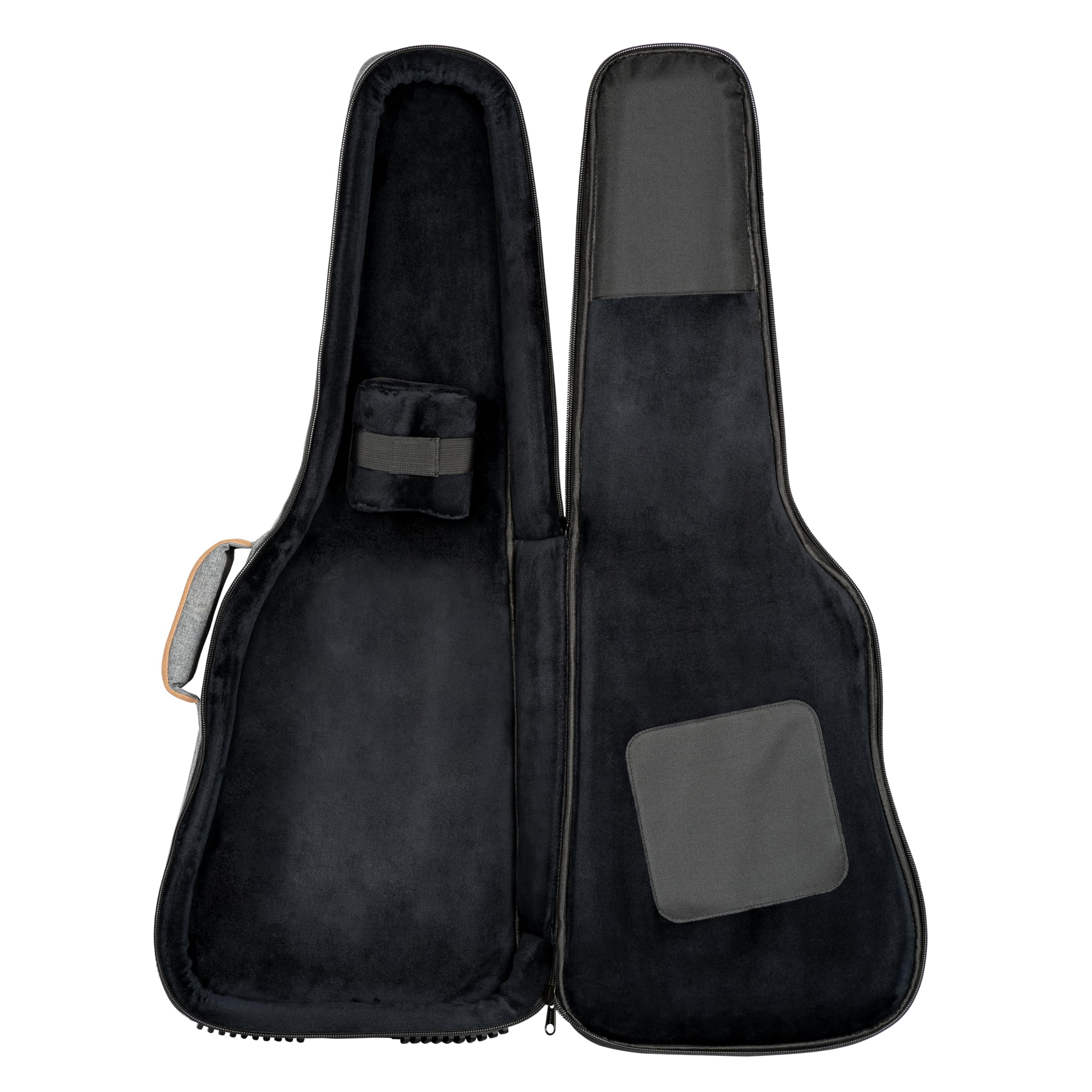 Ortega Guitars Deluxe Guitar Gigbag - E-Gitarren Tasche - Höhe 102 cm - Breite 35 cm - Baumwolle, Grau (OGBEG-DLX-GY)