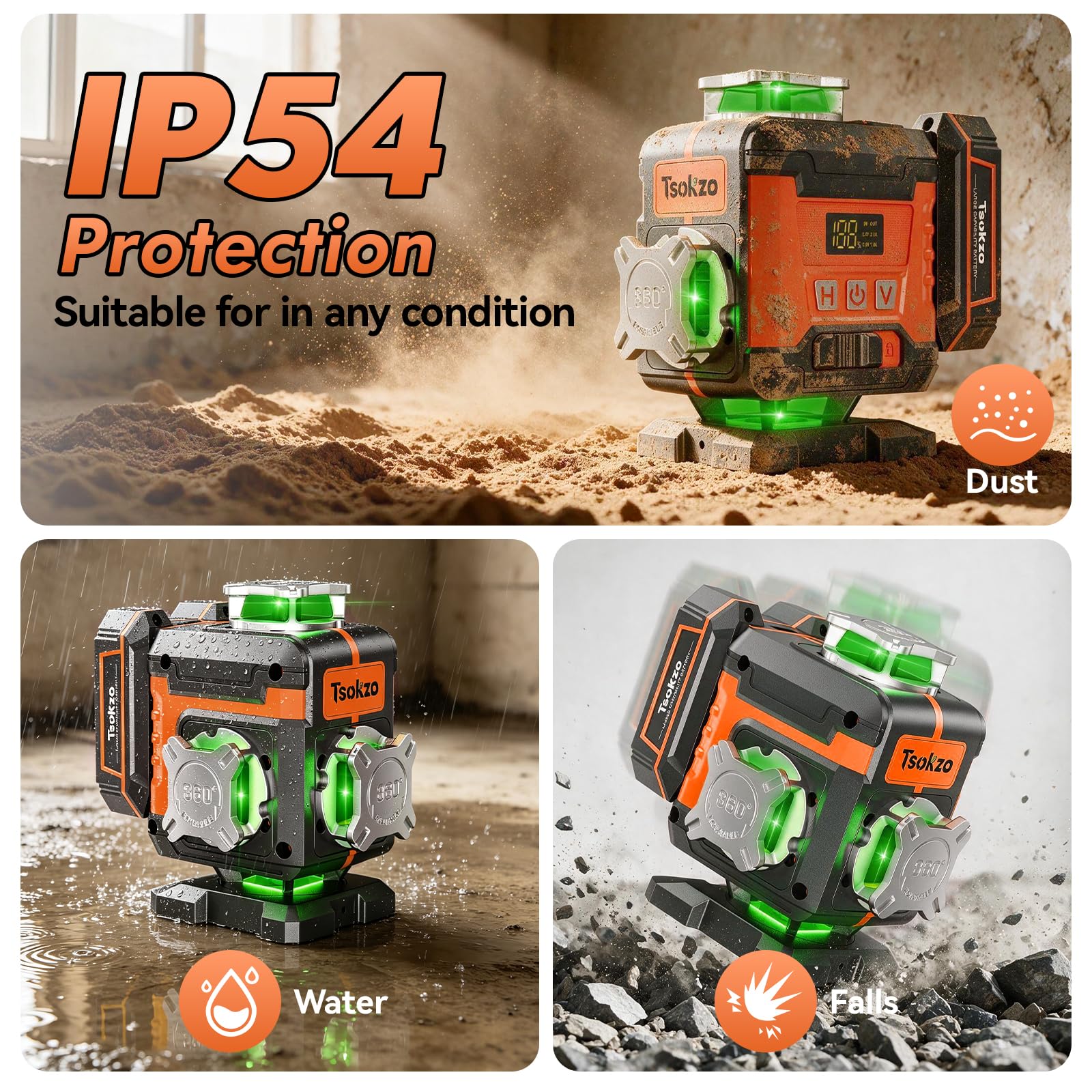 Tsokzo 16 Line Laser Level - Precise Alignment -7 Tsokzo 16 Line Laser Level - Precise Alignment -7