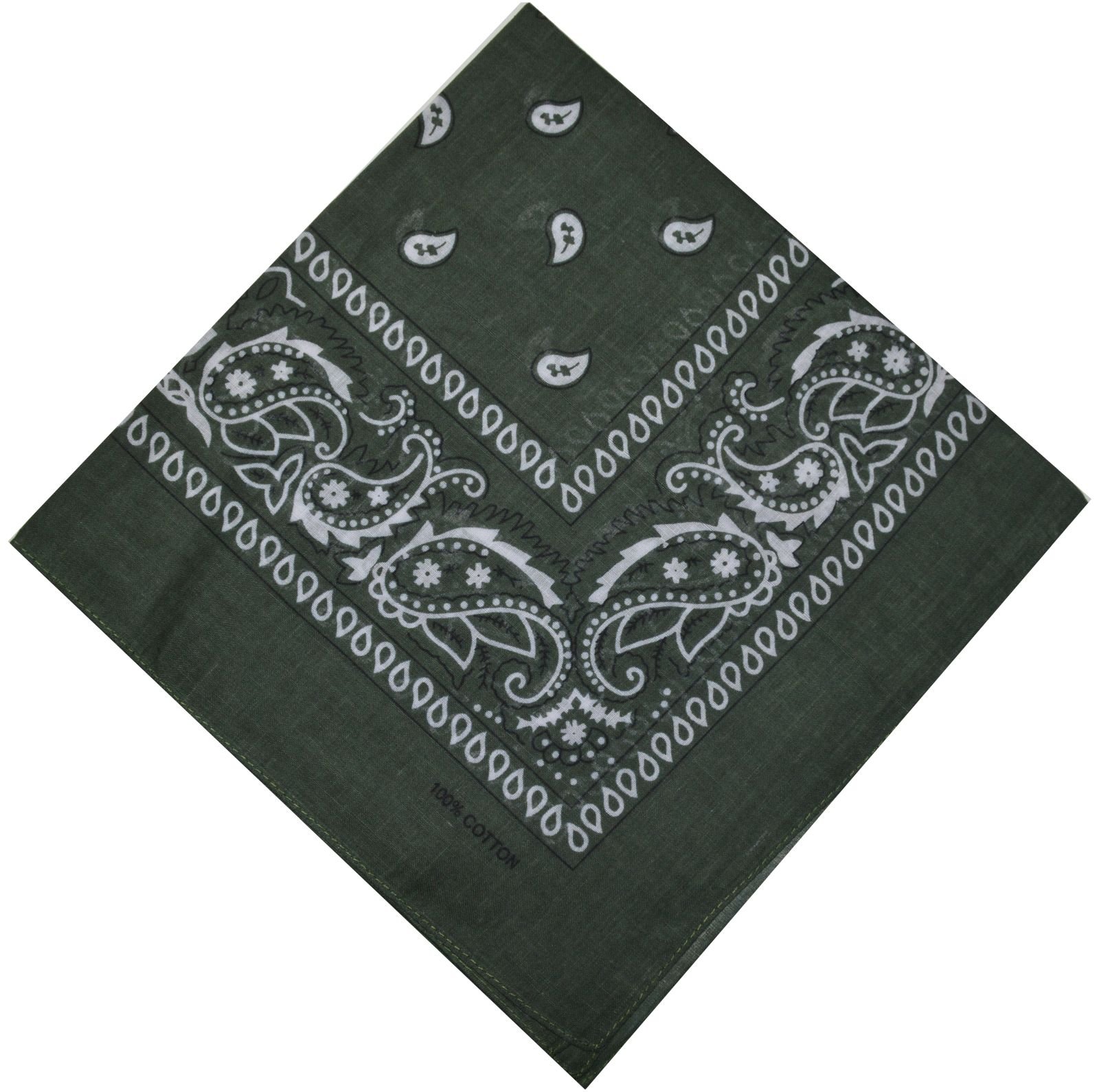 Schals & Tücher Bandana-halsdoek, voor motorrijders, set van 1, 3, 6, 12 of 24 stuks, Nicki-sjaal paisley-hoofddoek, 100% katoen, bruin Schals & Tücher Bandana-halsdoek, voor motorrijders, set van 1, 3, 6, 12 of 24 stuks, Nicki-sjaal paisley-hoofddoek, 100% katoen, bruin