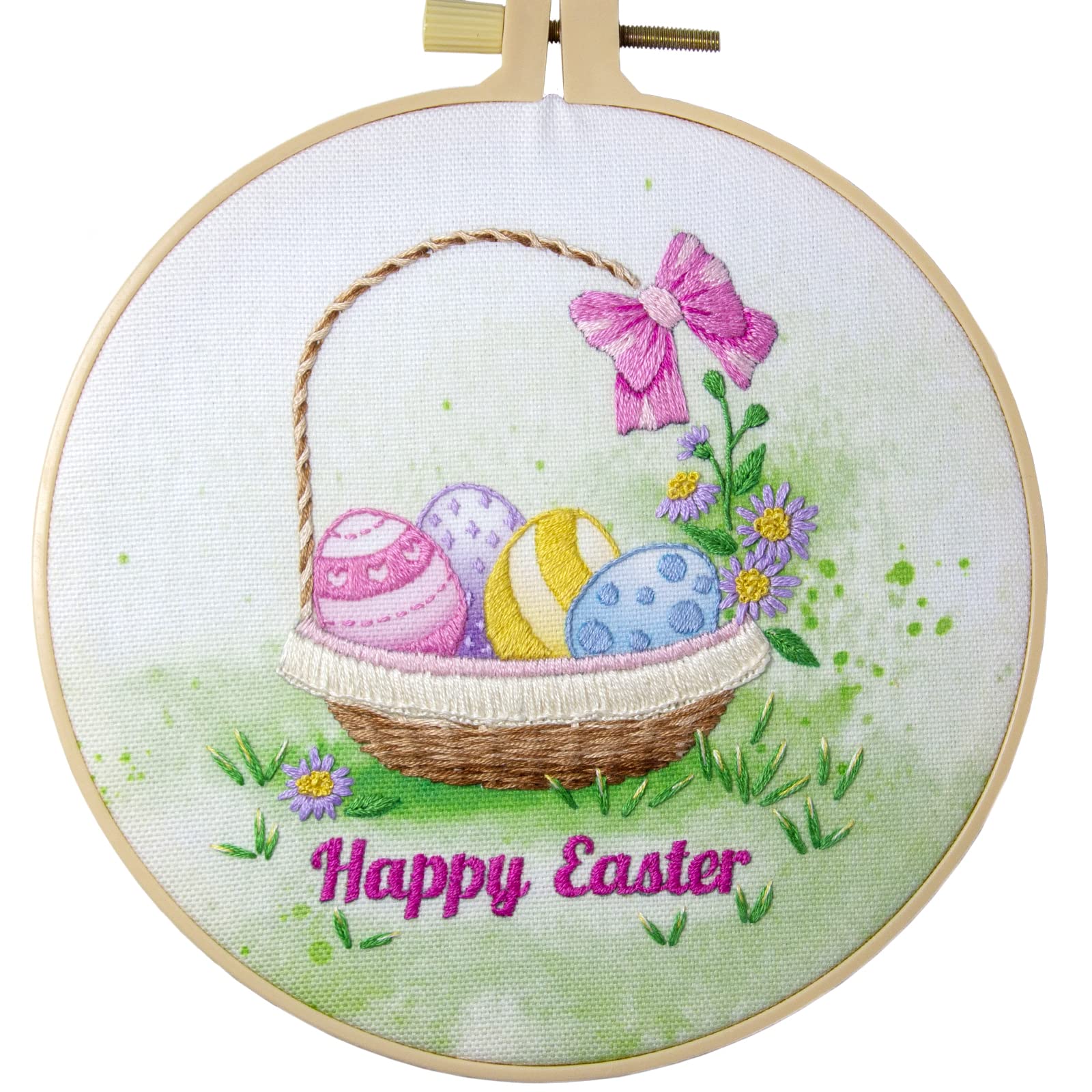B.Embroidery Easter Egg Embroidery Kit - DIY Craft With Pattern & Instructions